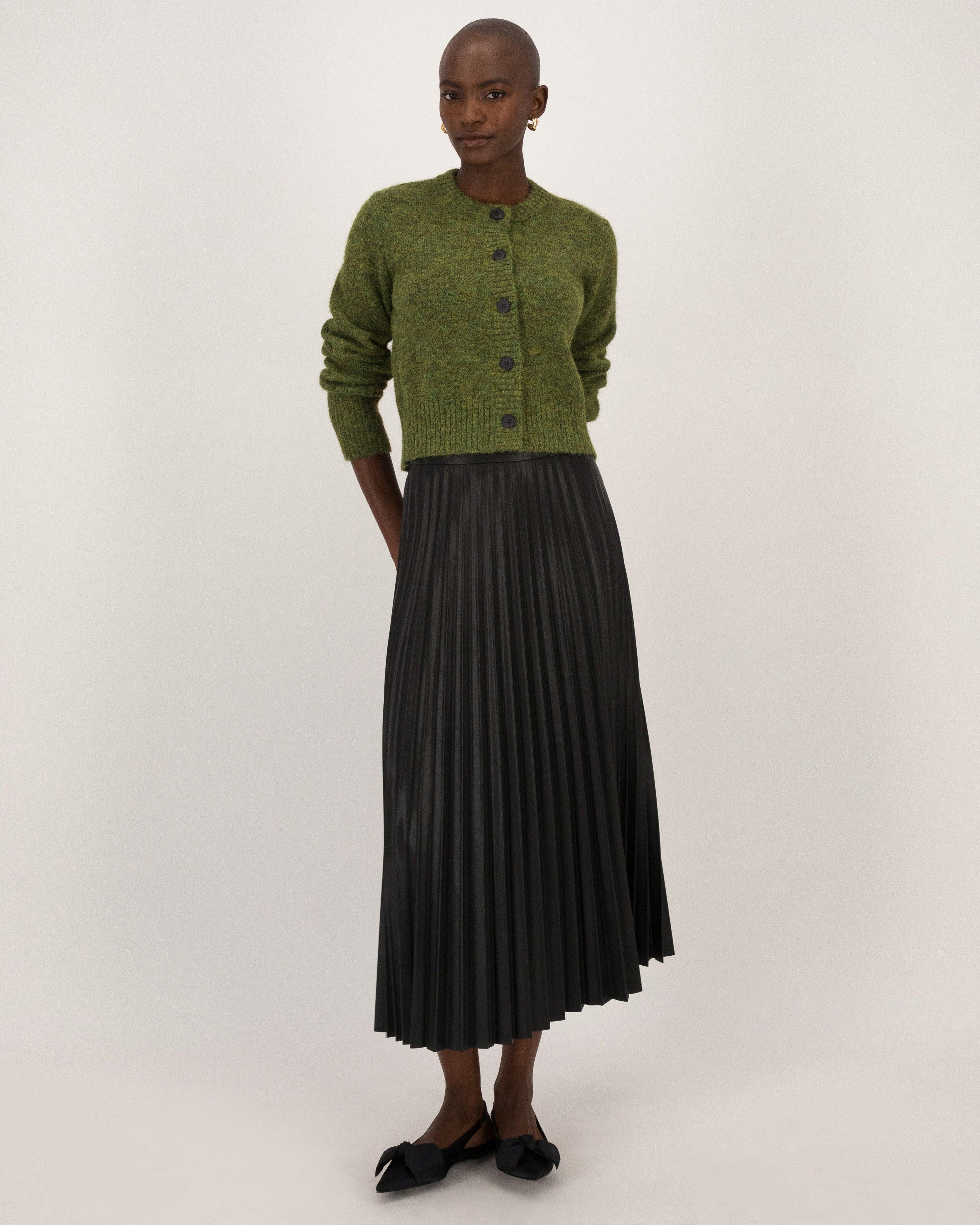 Erynn Button Through Cardigan -  Green