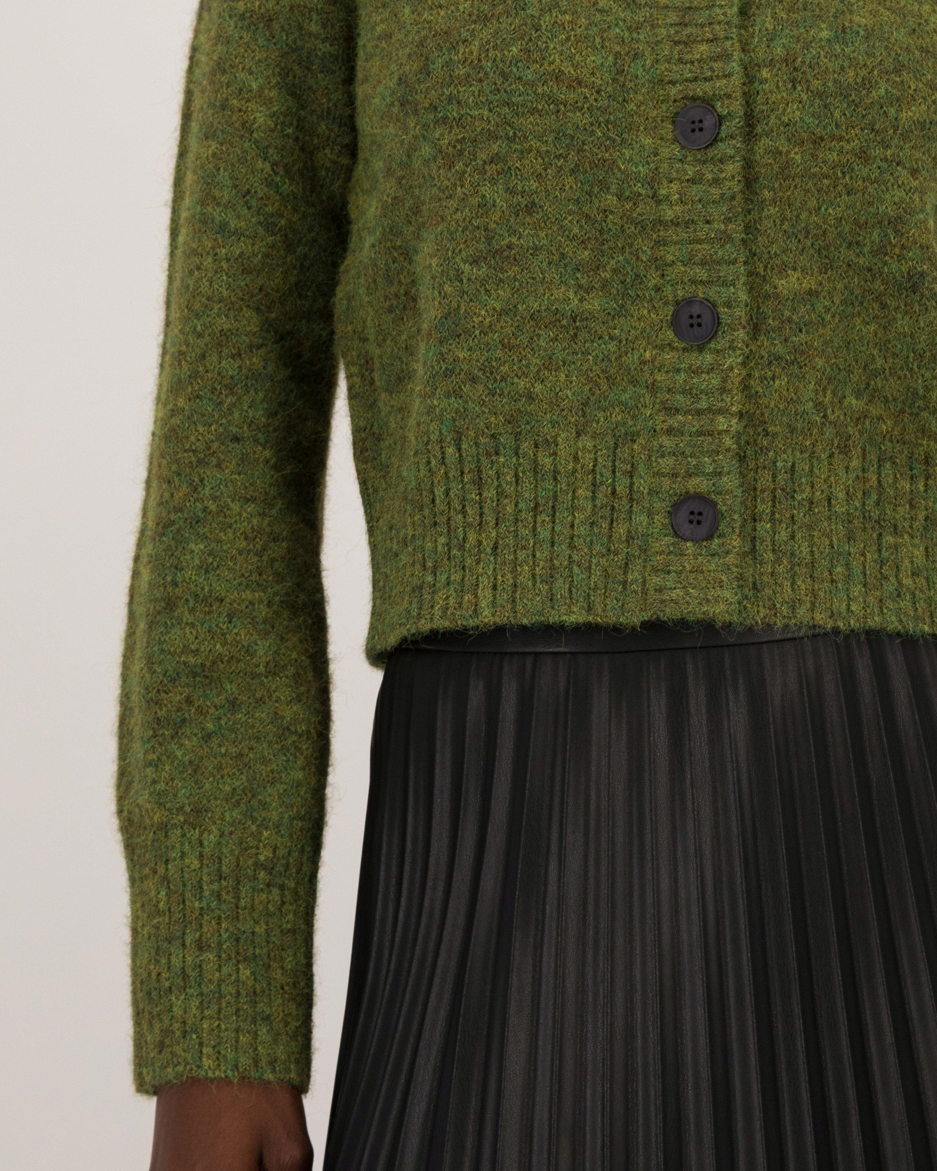 Erynn Button Through Cardigan -  Green