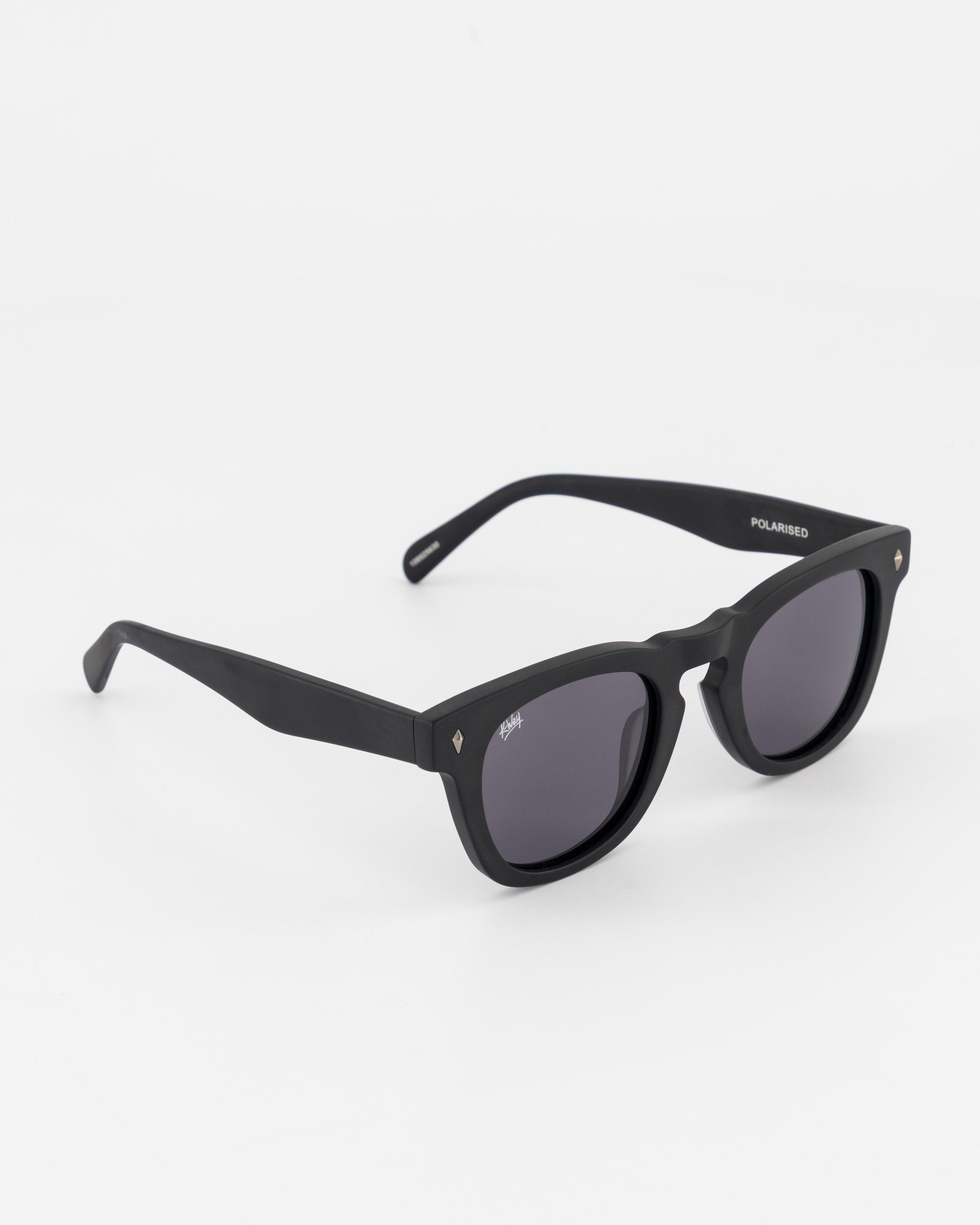 K-Way Spencer Round Frame Safari Sunglasses  -  Black
