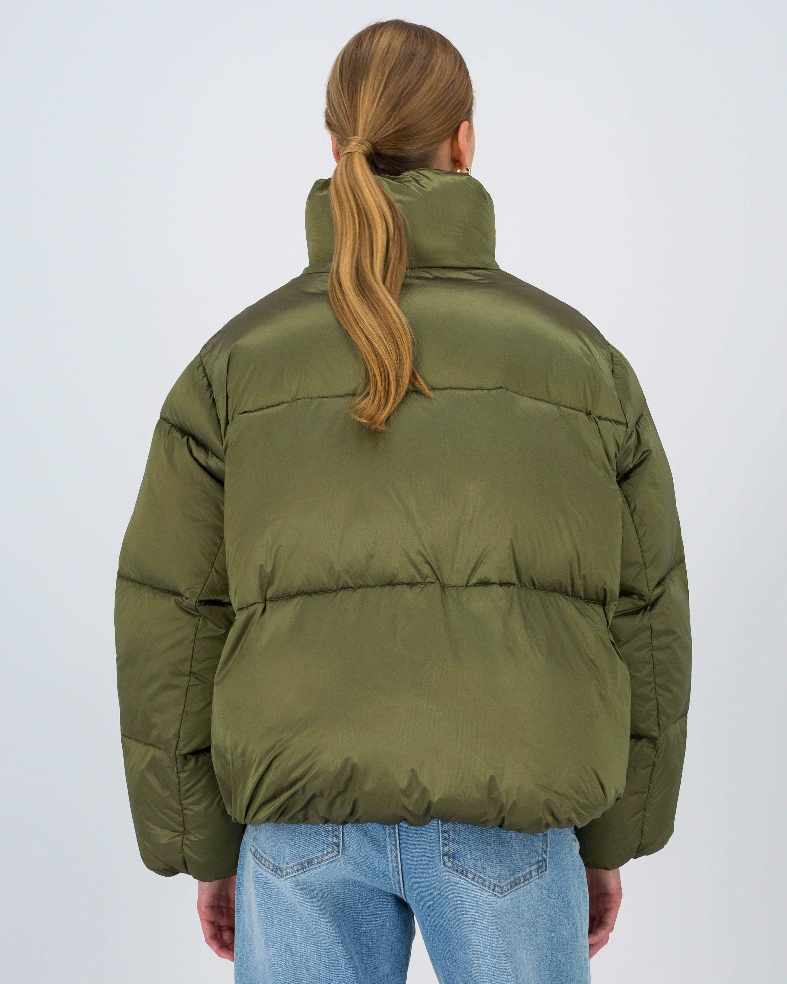 Novah Short Puffer Jacket -  Green