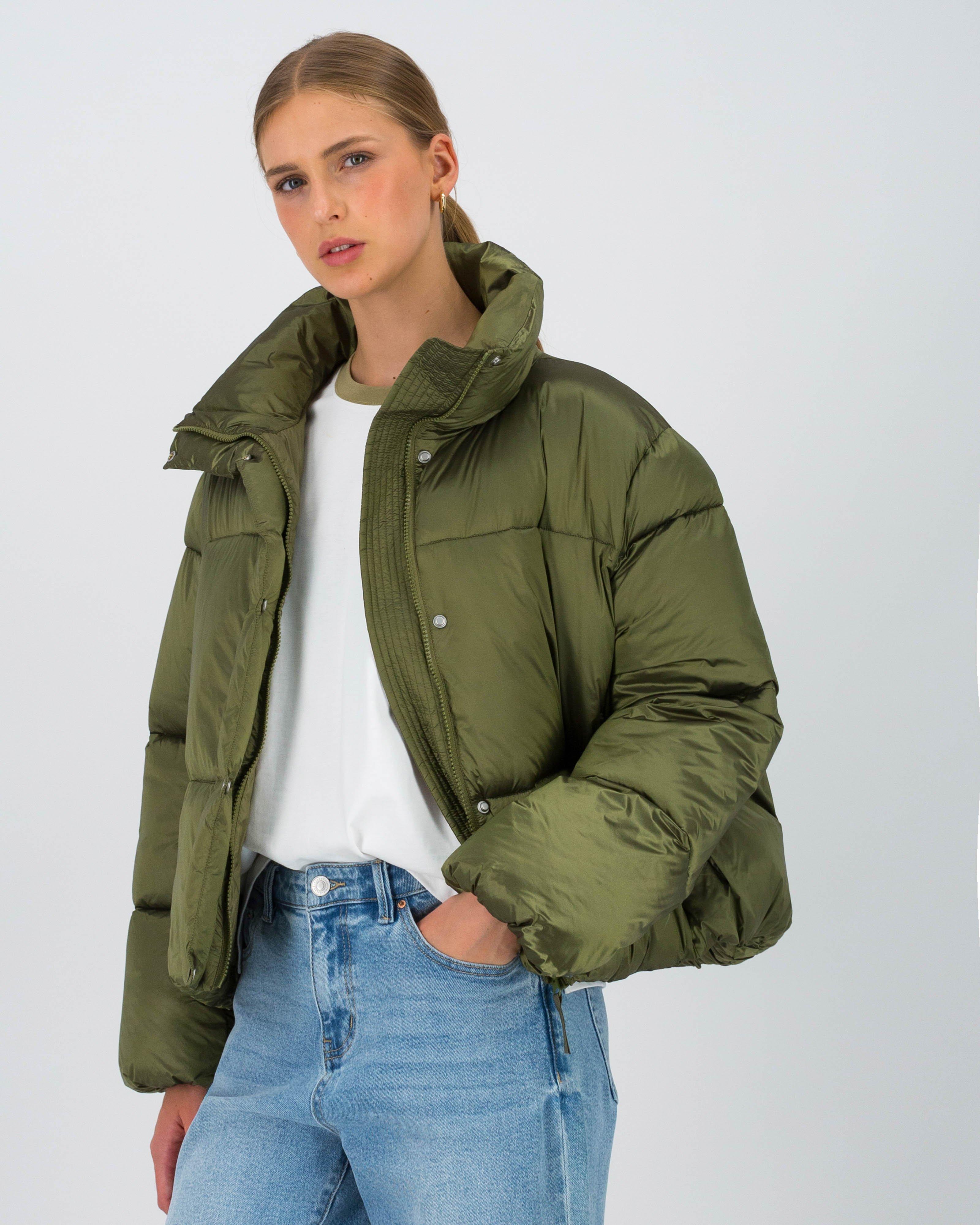 Novah Short Puffer Jacket -  Green