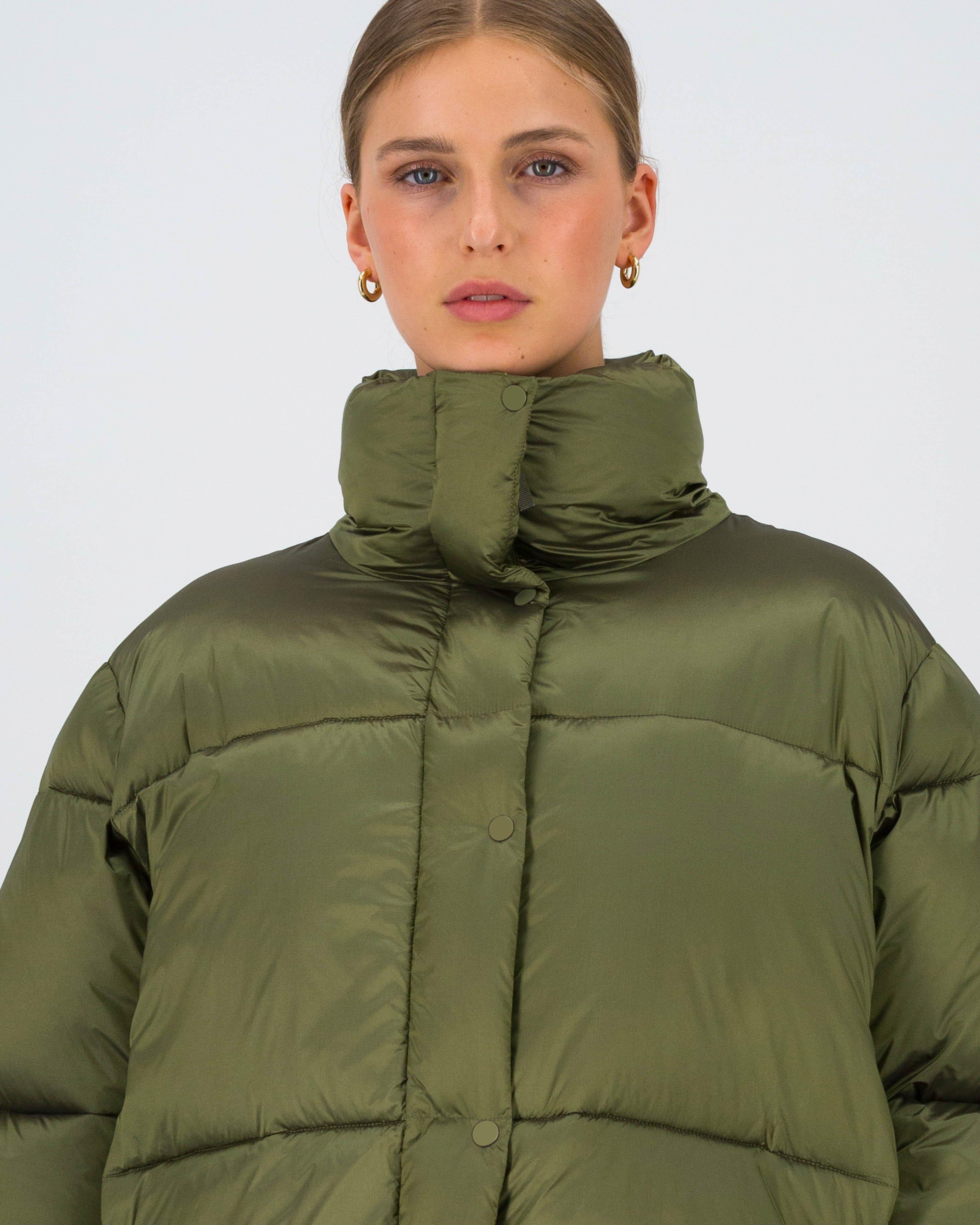 Novah Short Puffer Jacket -  Green