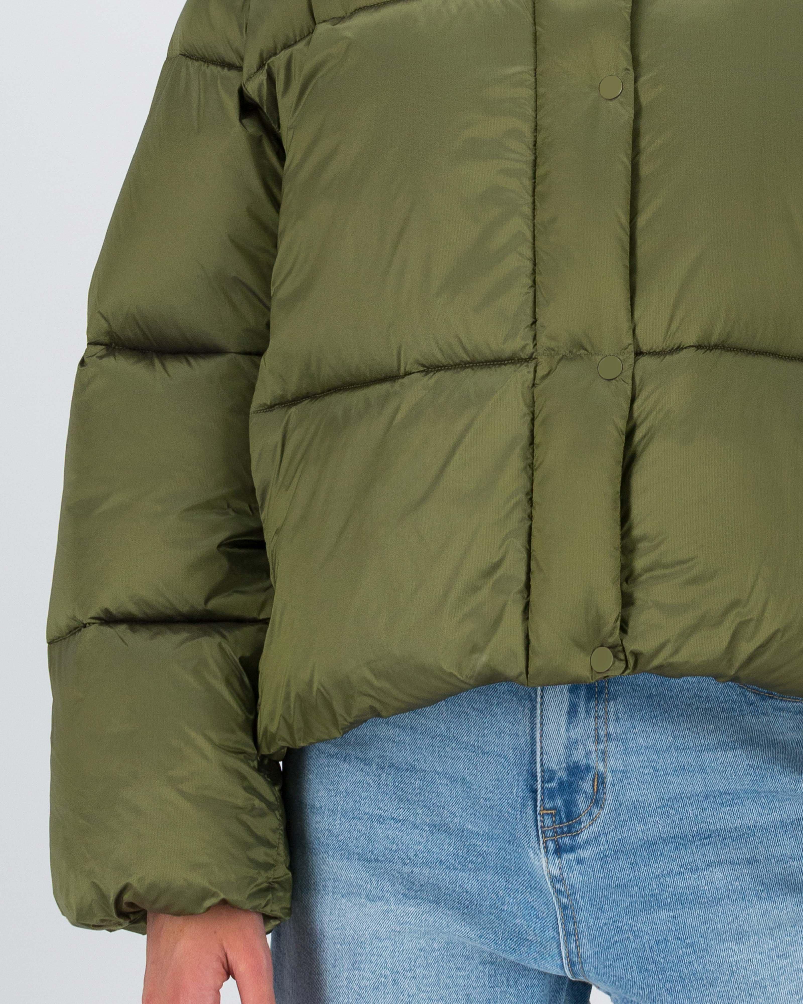 Novah Short Puffer Jacket -  Green