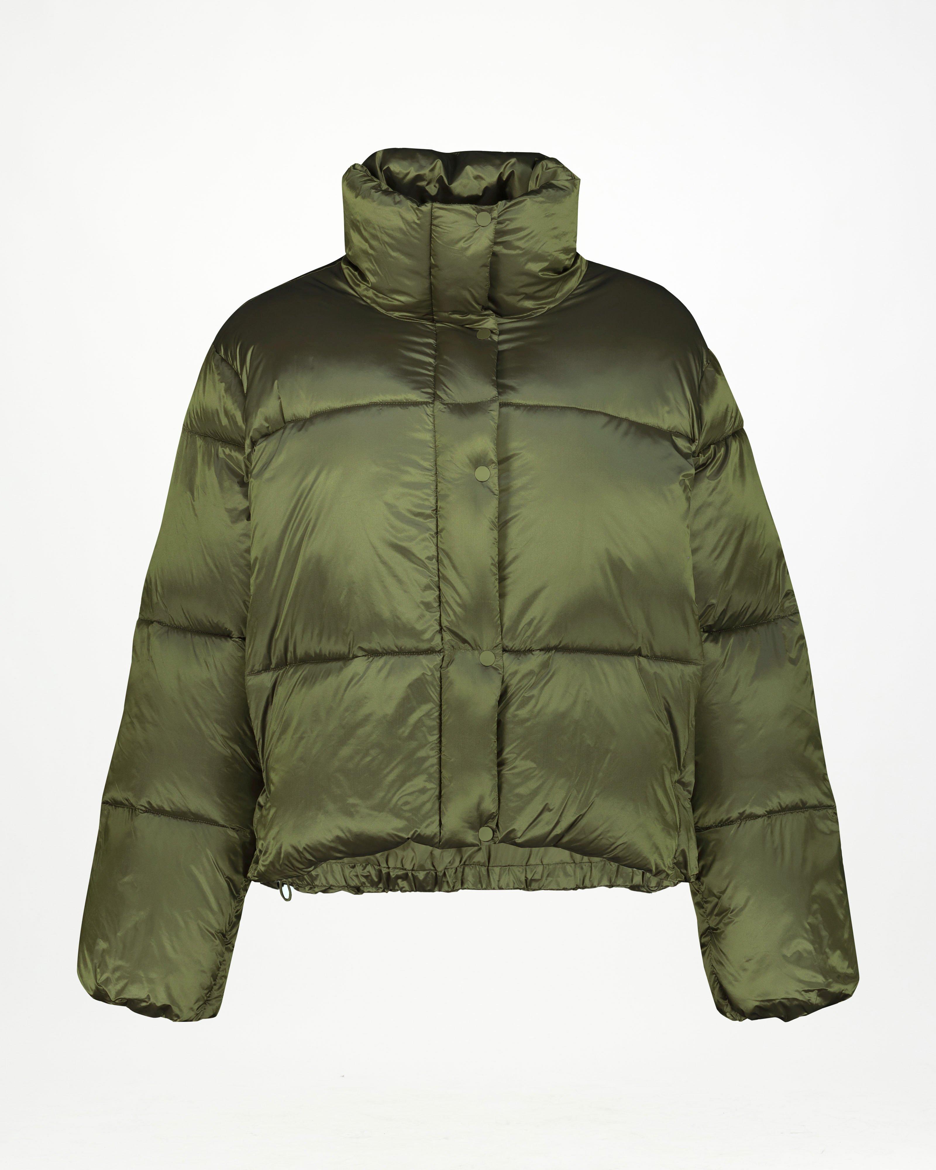 Novah Short Puffer Jacket -  Green