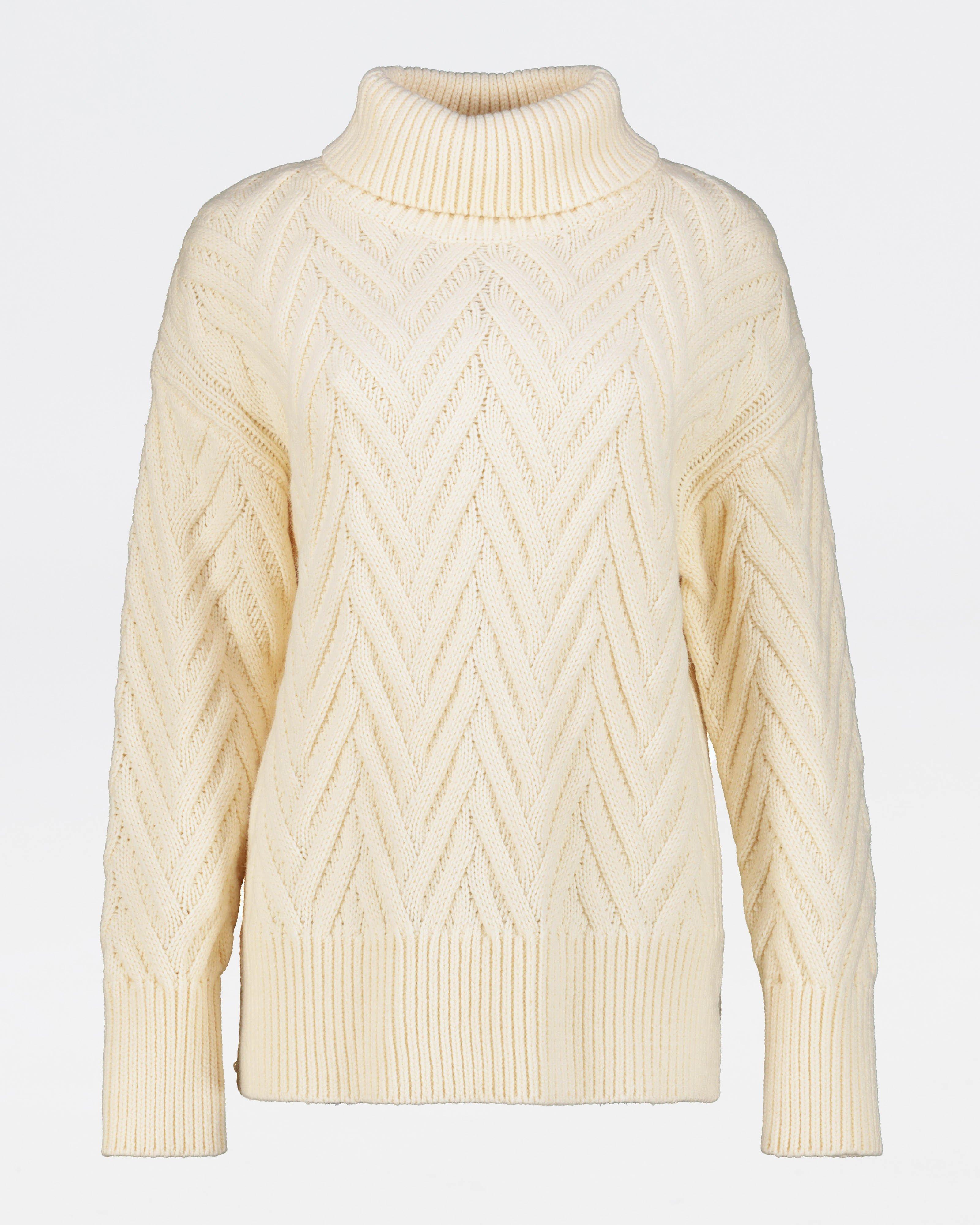 Fiona Cable Pullover -  Milk