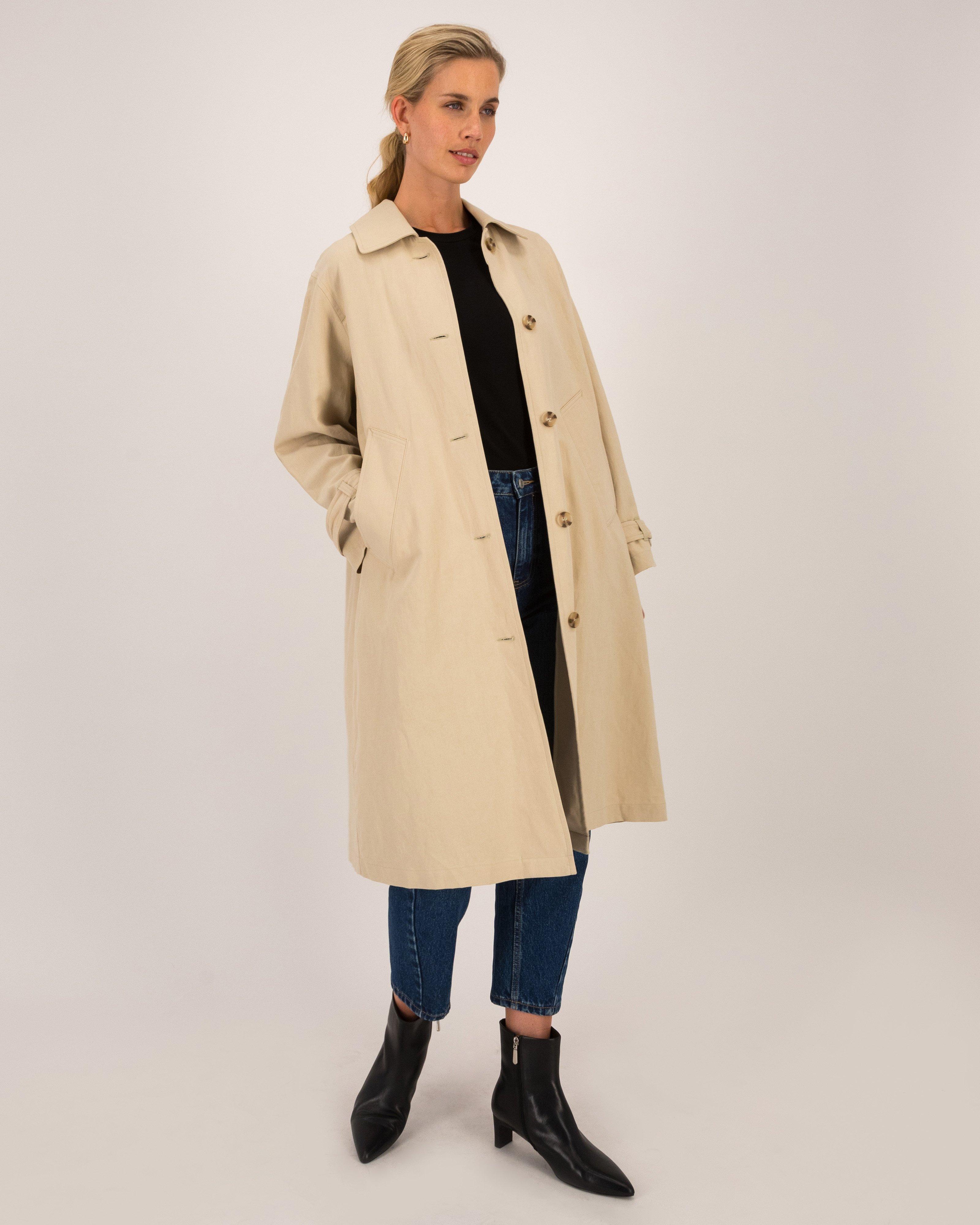 Mea Trench Coat -  Brown