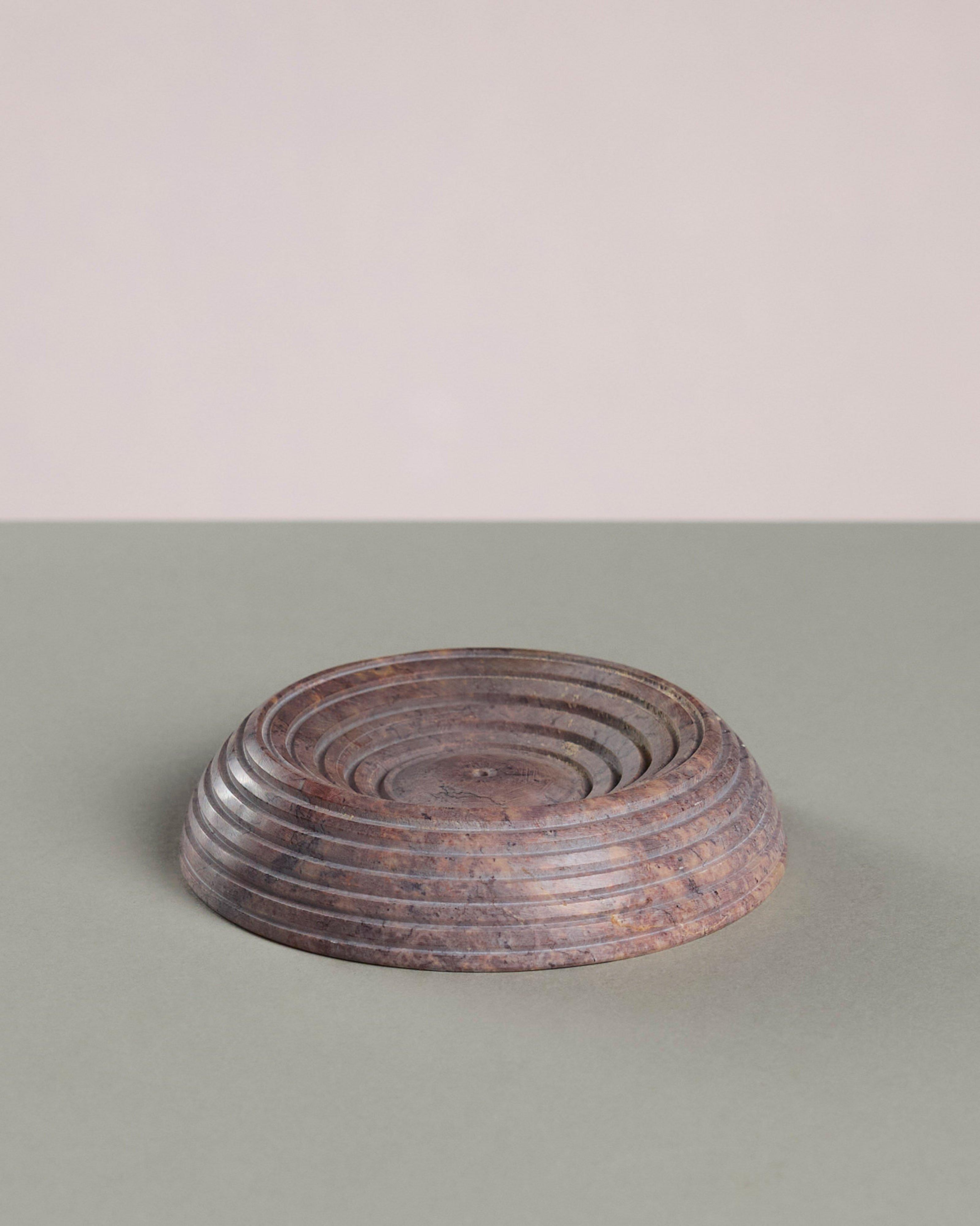 Soapstone Incense Holder -  Taupe