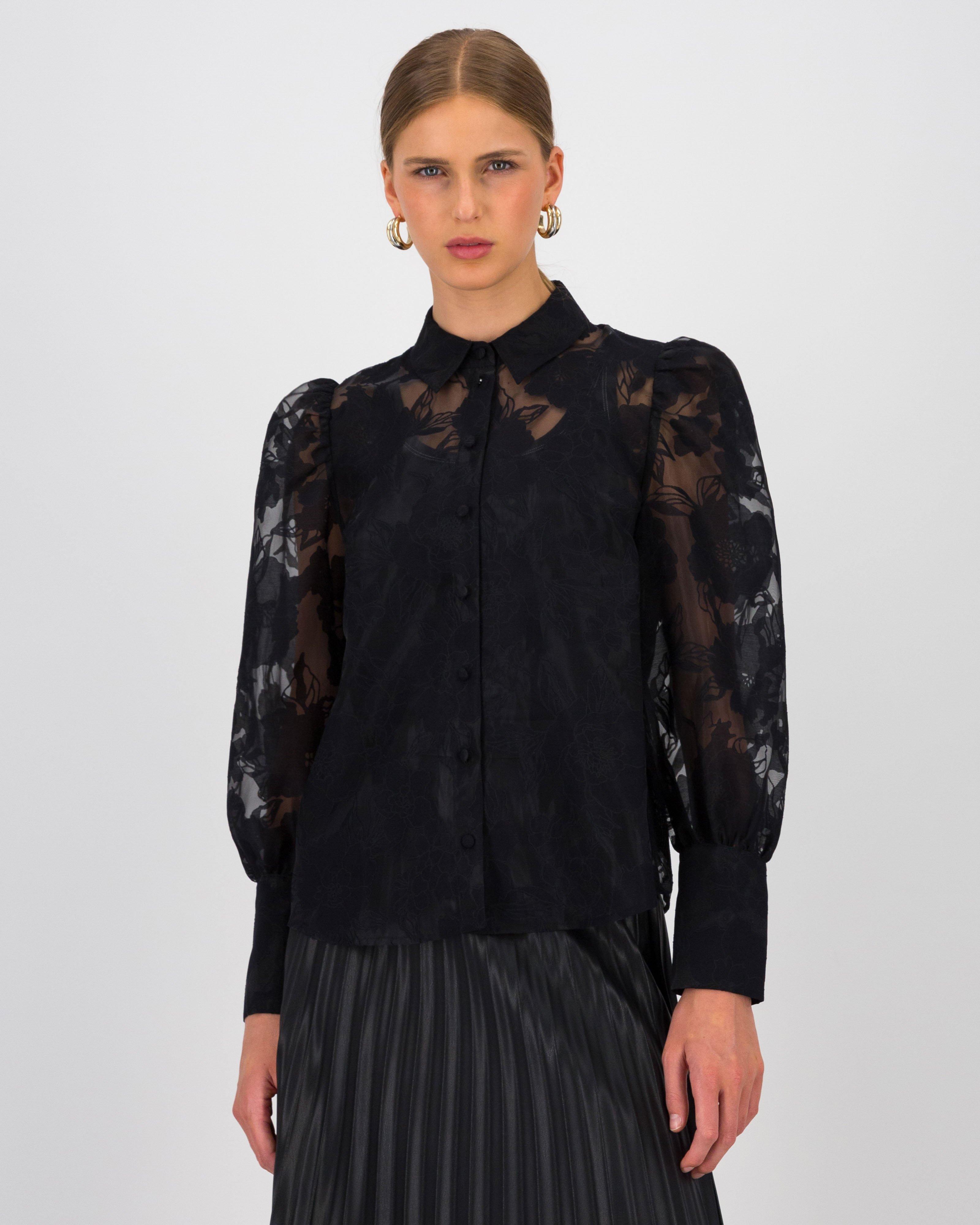 Wyatt Blouse -  Black