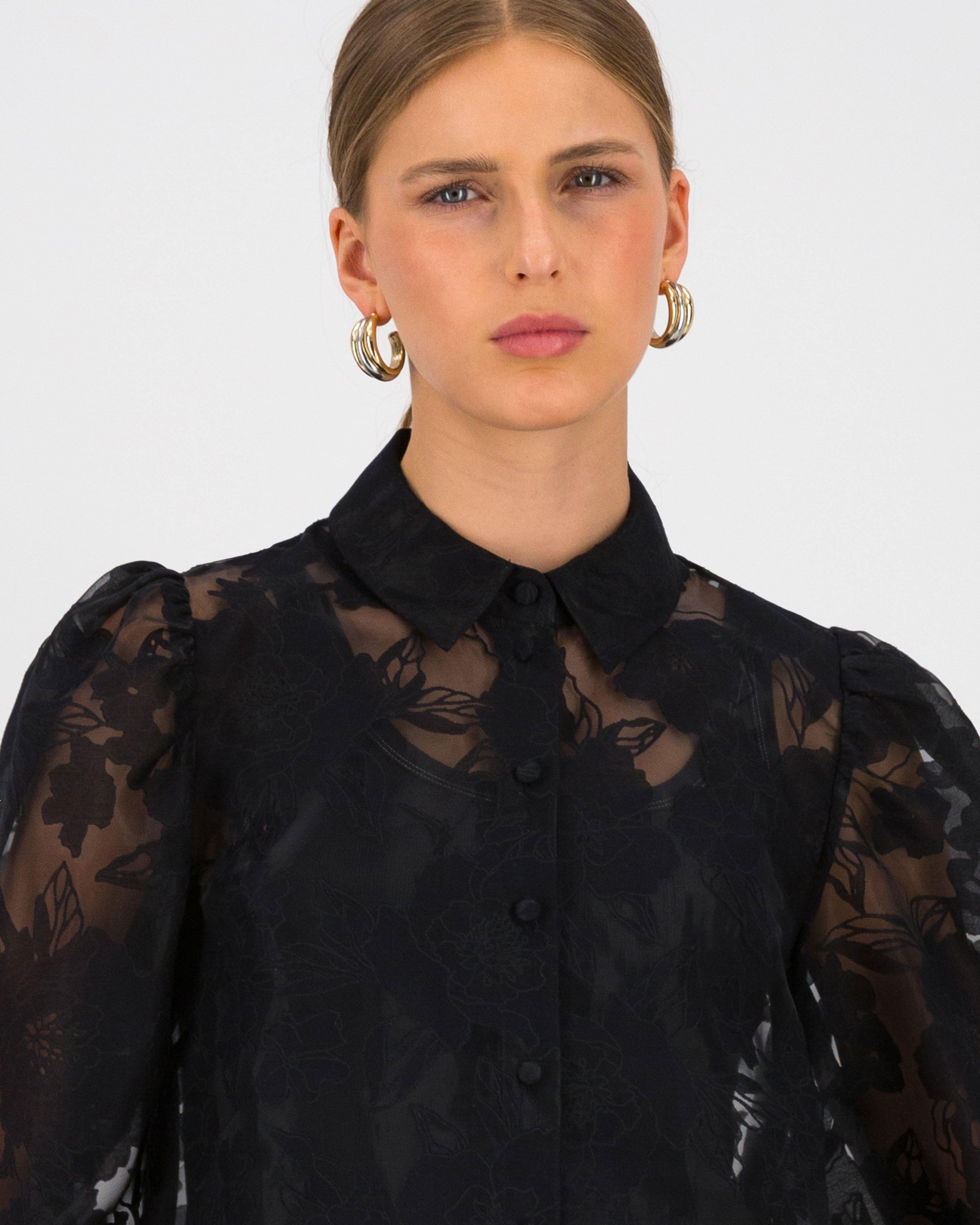 Wyatt Blouse -  Black