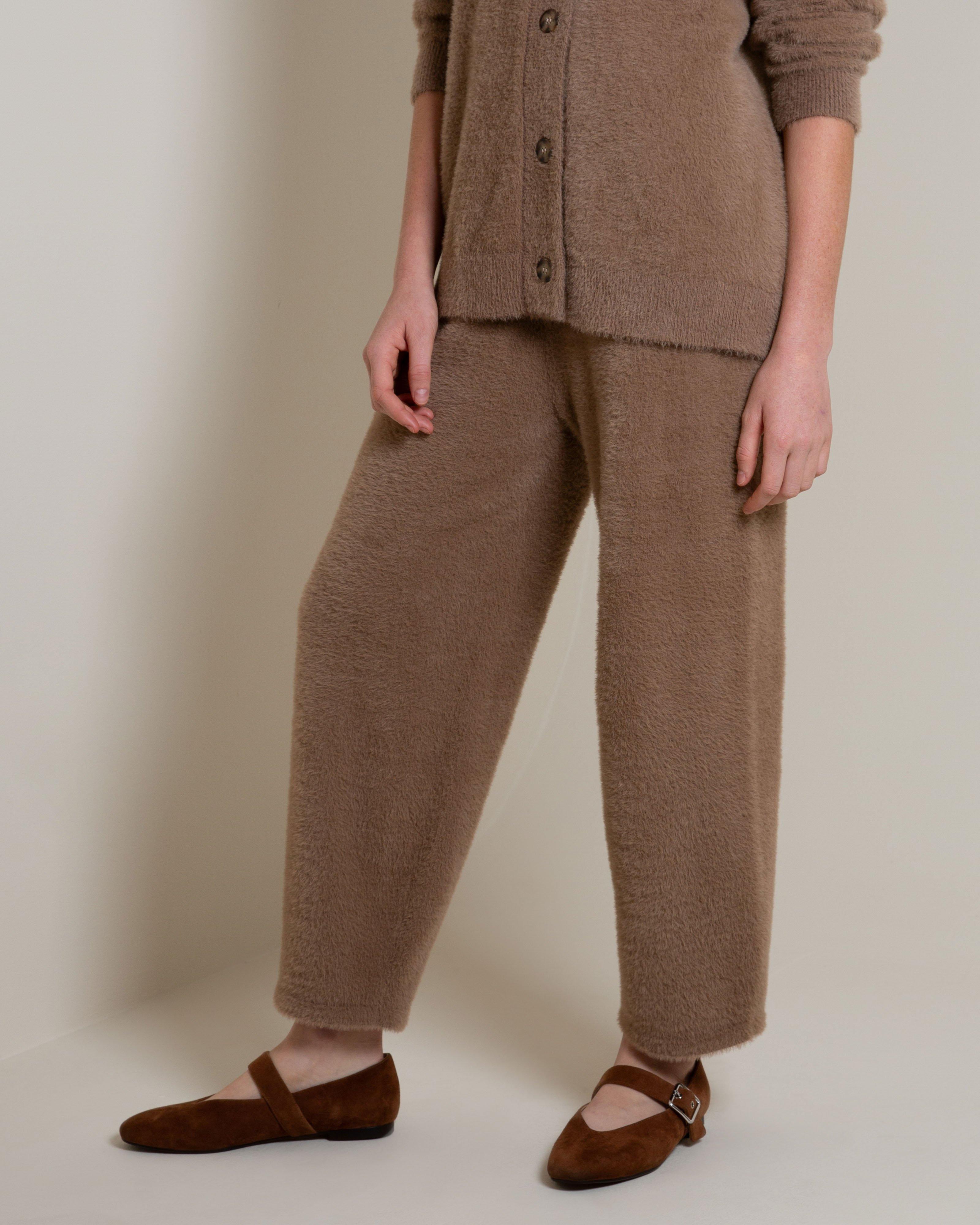 Sidney Fluffy Pant -  Brown
