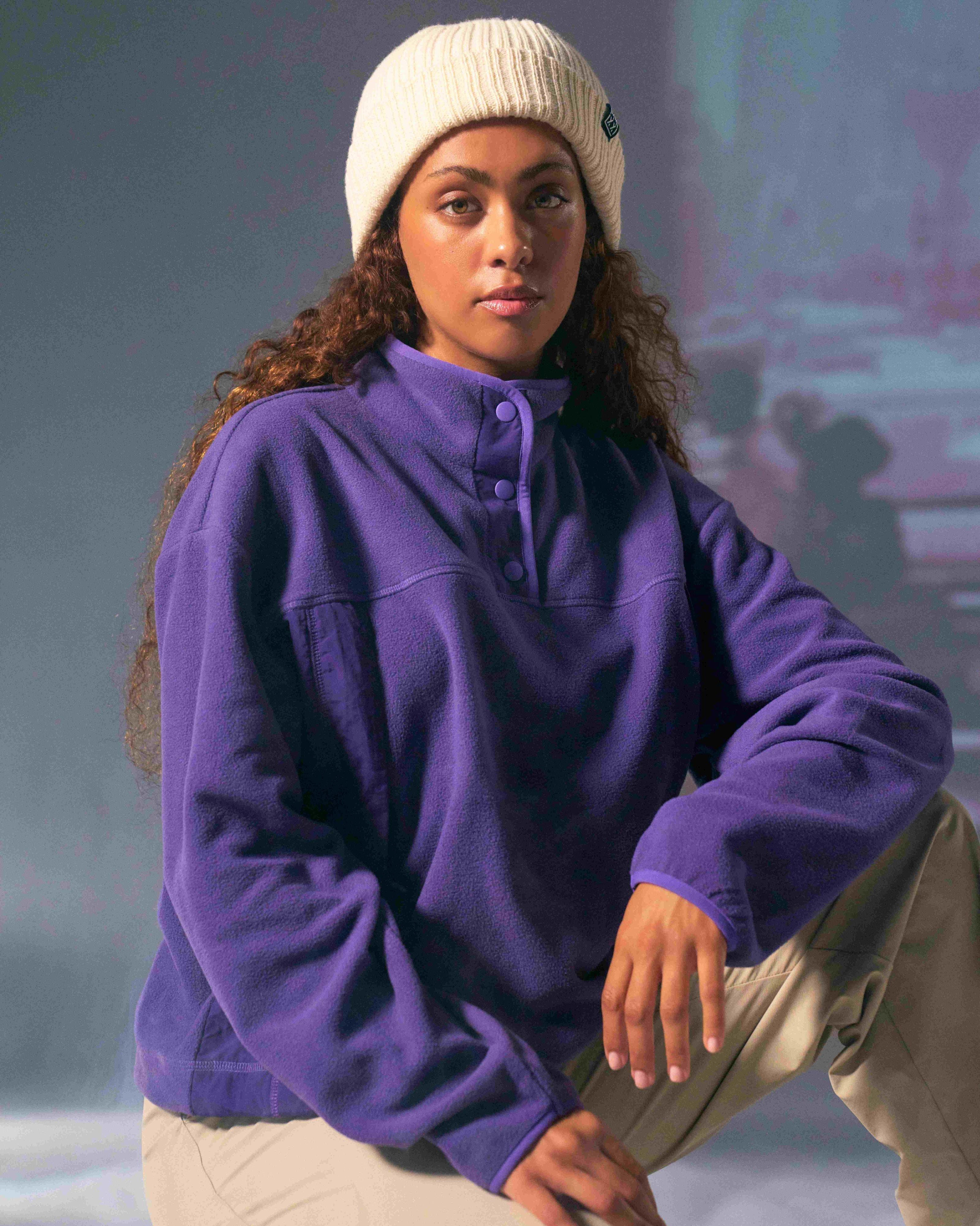 MMXXI Women's Aura Polar Fleece Sweat Top -  Purple