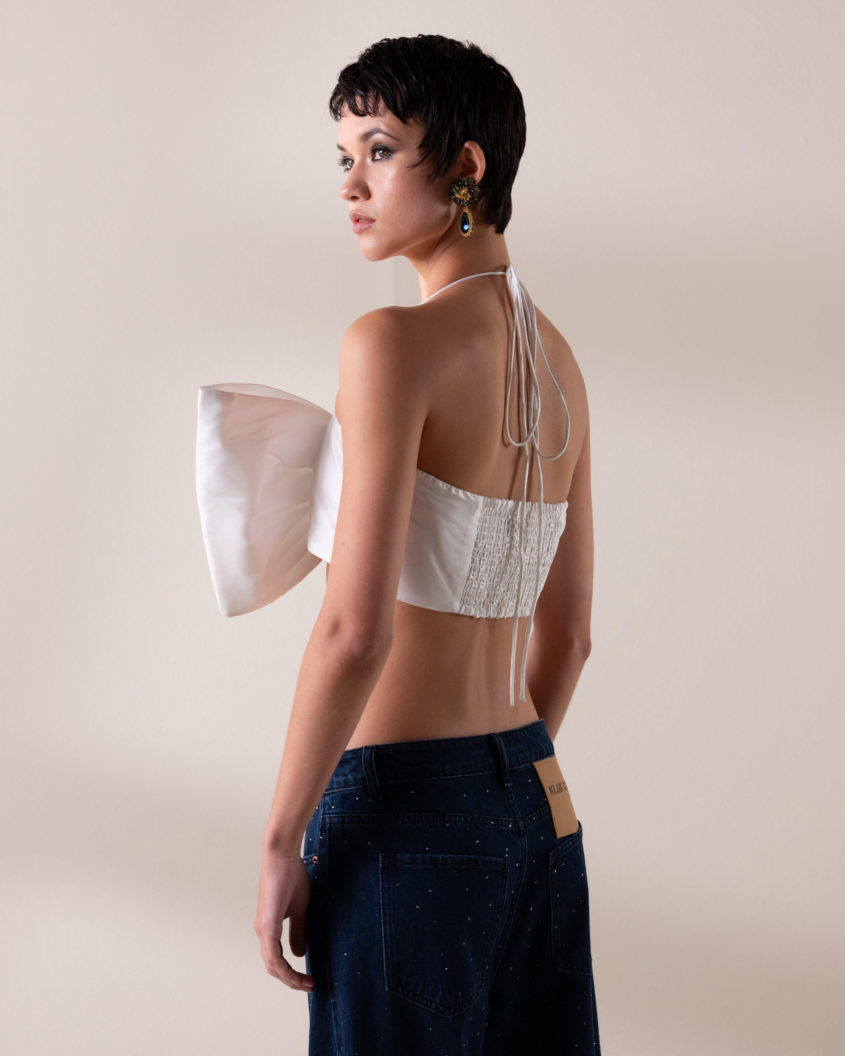 KLûK CGDT x Poetry Bow Top -  Milk