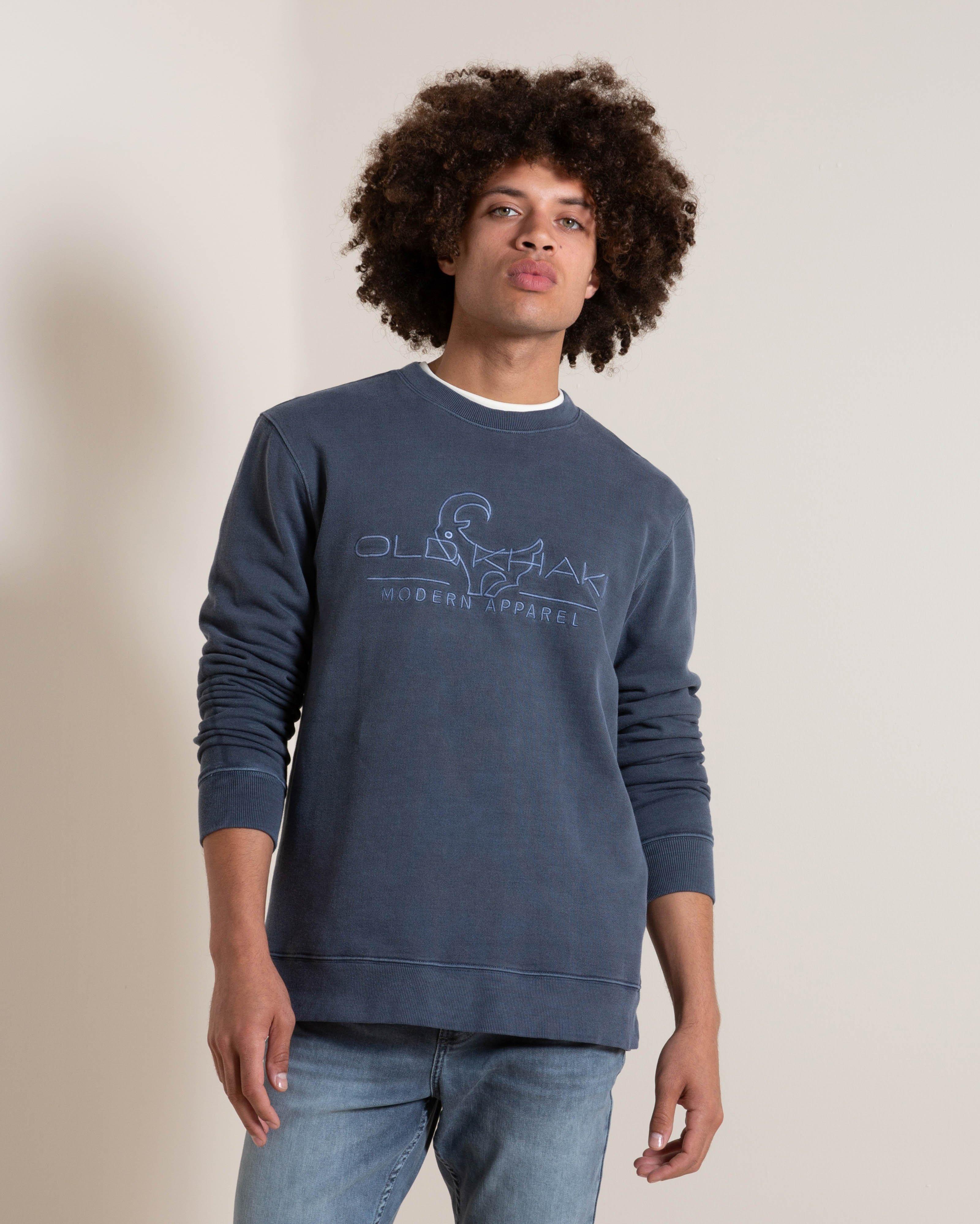 Old Khaki Men's Serge Pigment Sweatshirt -  Navy