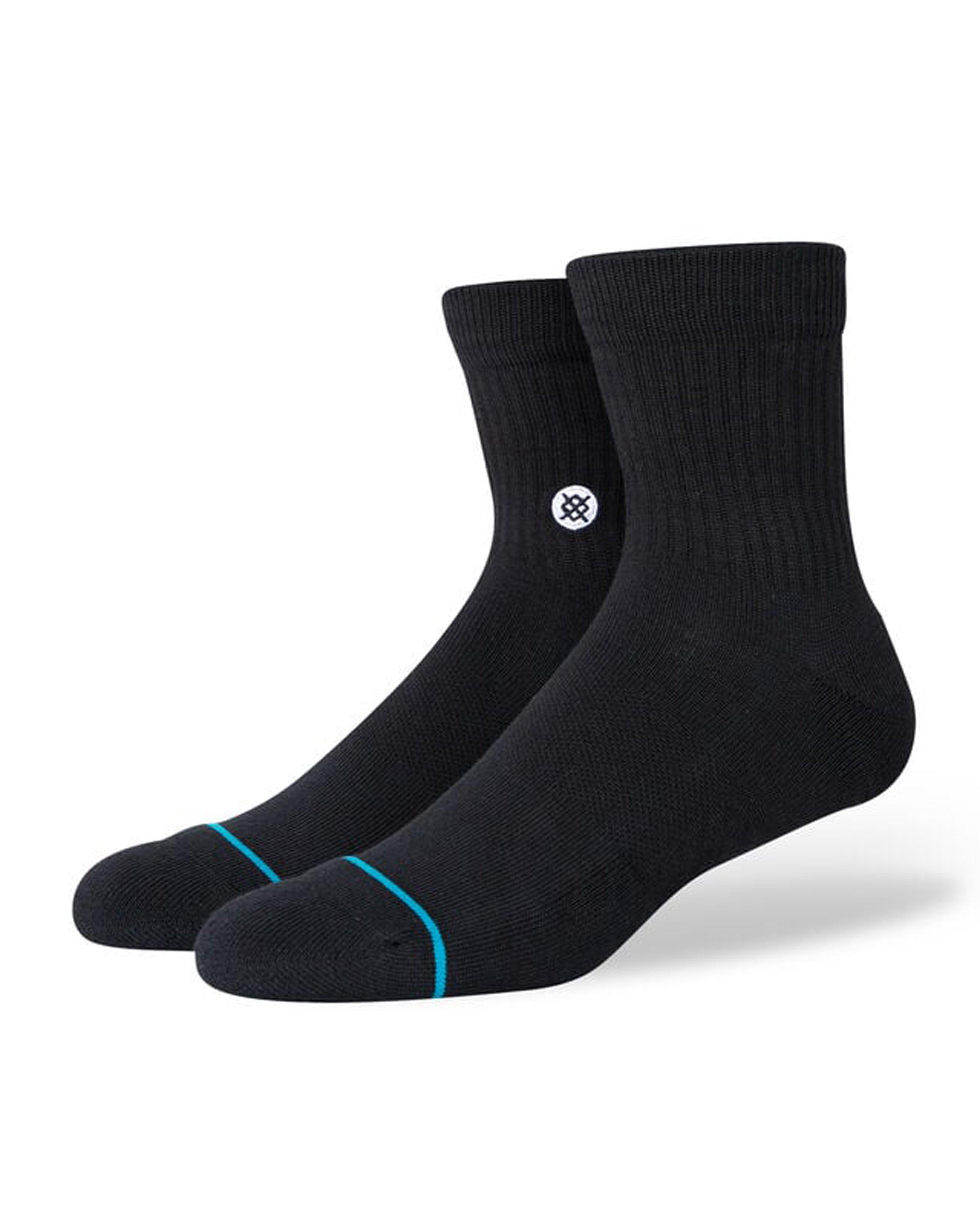 Stance Icon Quarter 3-Pack Socks -  Black