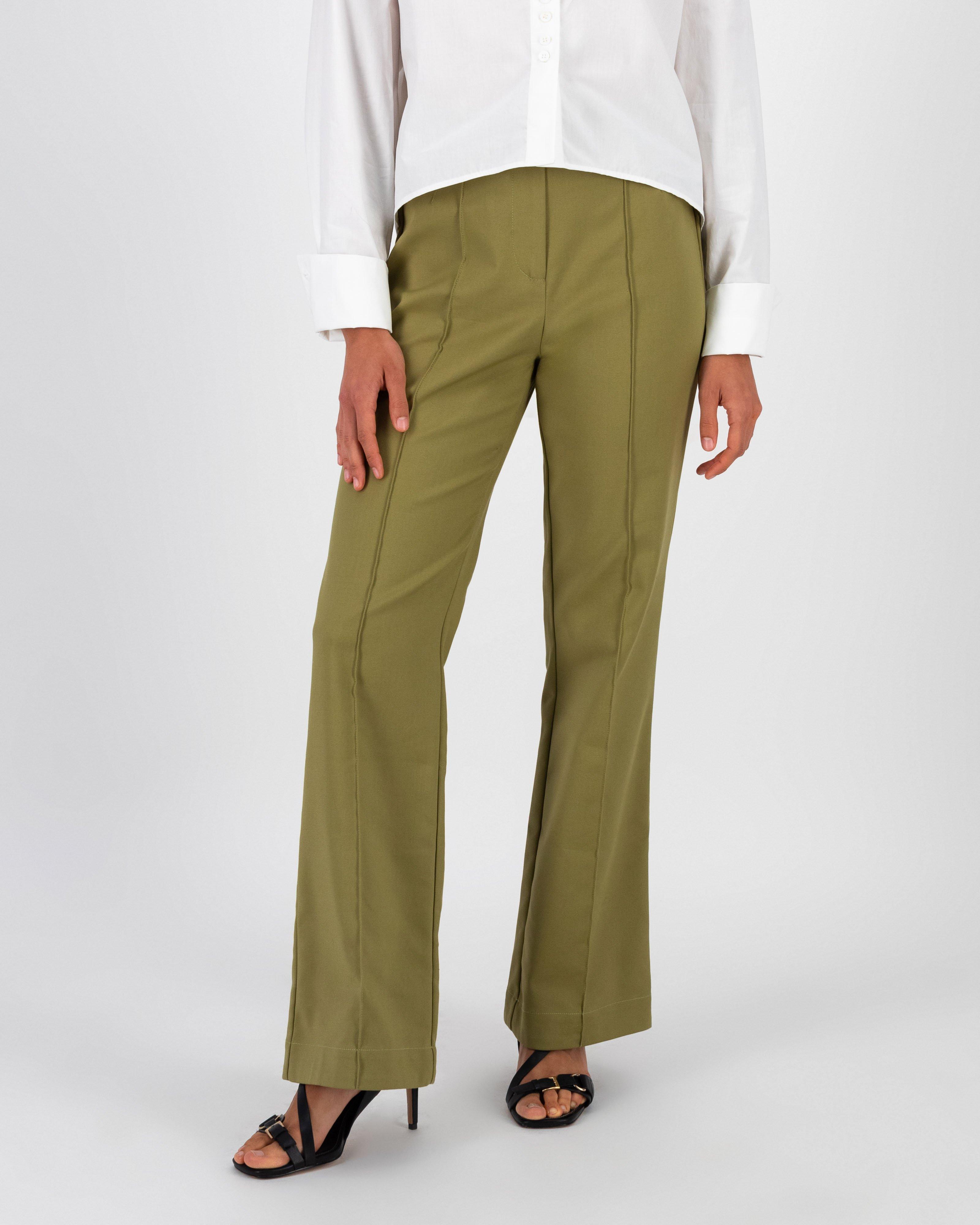 Vix Wide Leg Pant -  Green