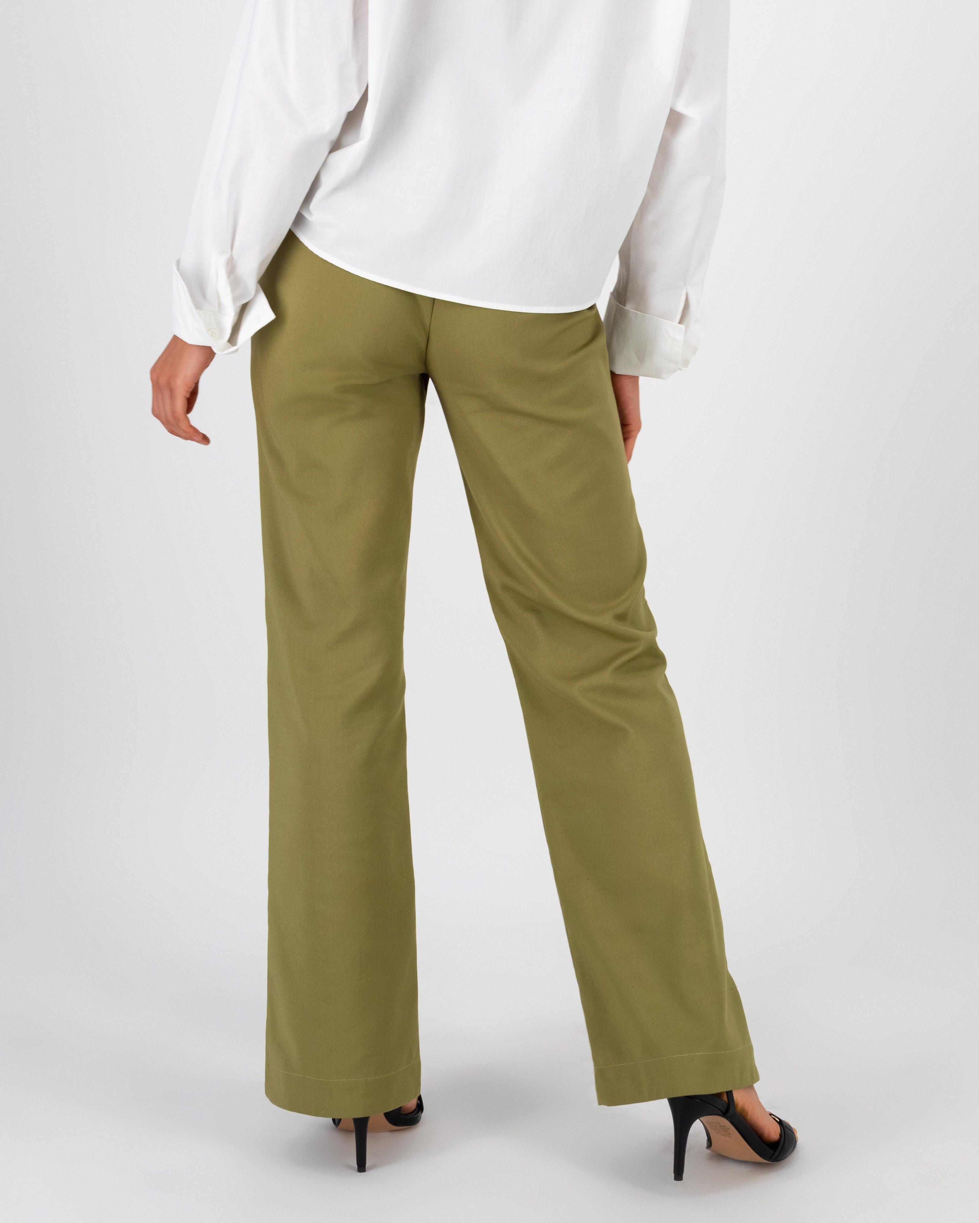 Vix Wide Leg Pant -  Green