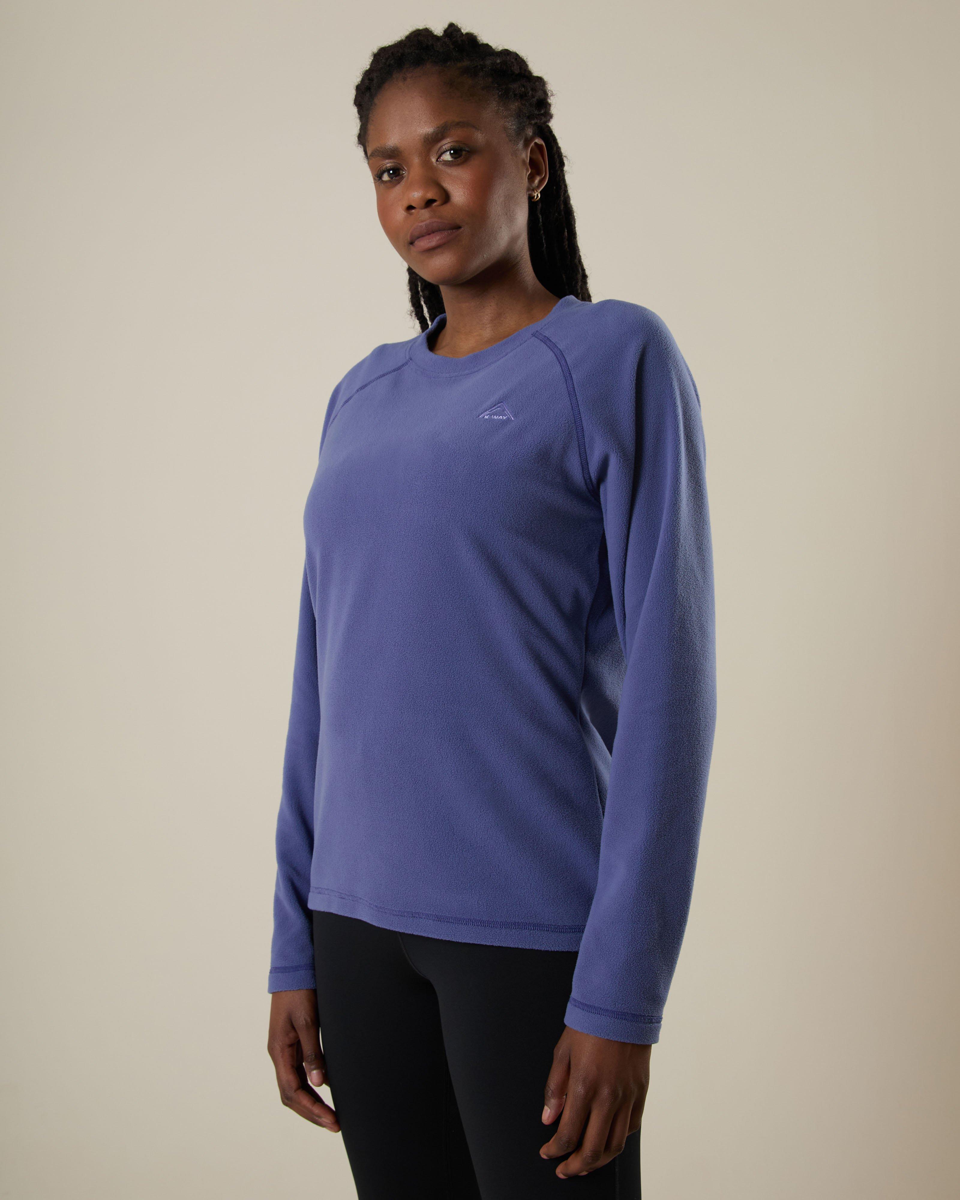 K-Way Women's Scarlet Eco Crewneck fleece Top -  Indigo