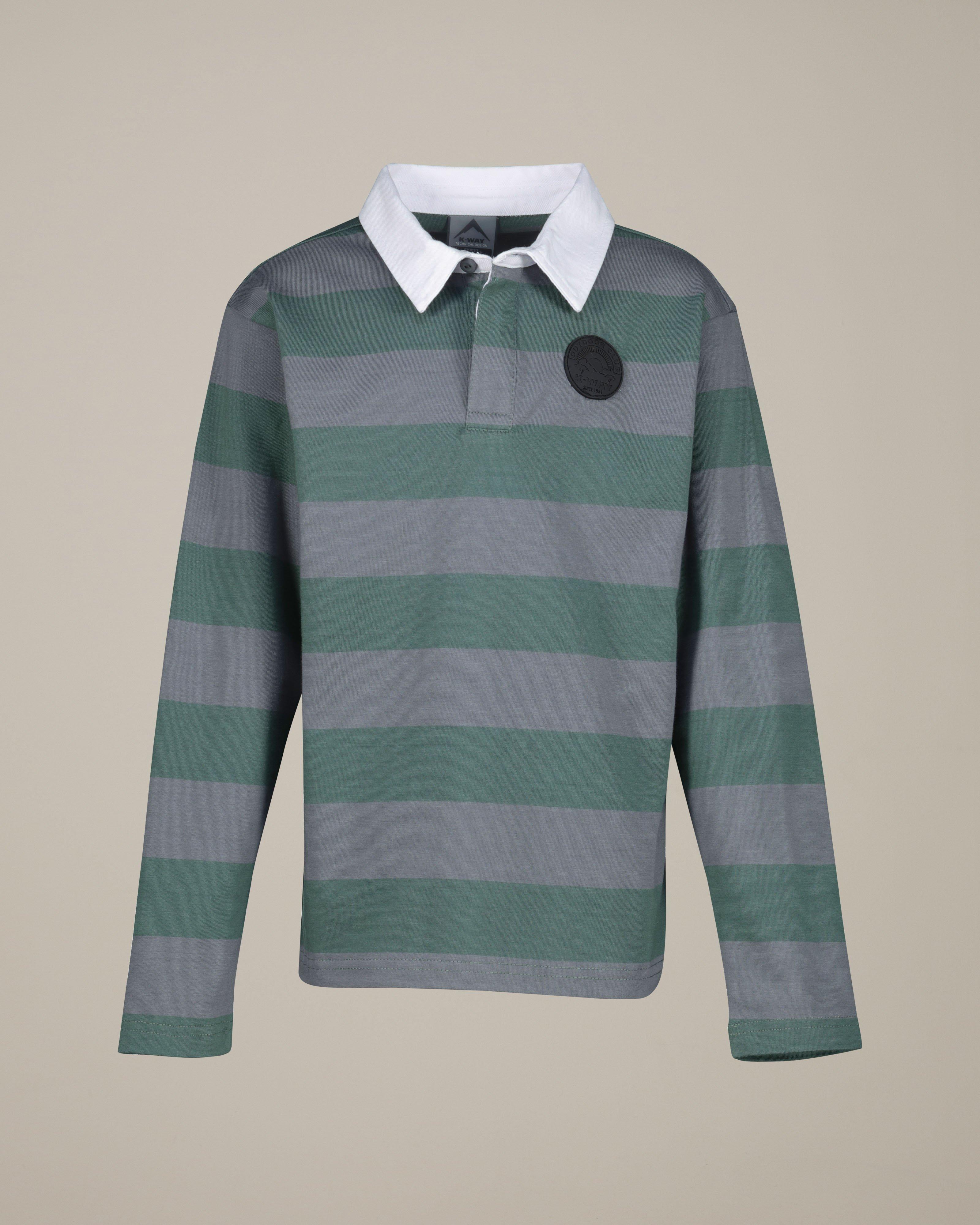K-Way Youth Sasha Long-Sleeve Rugby Jersey -  Dark Green