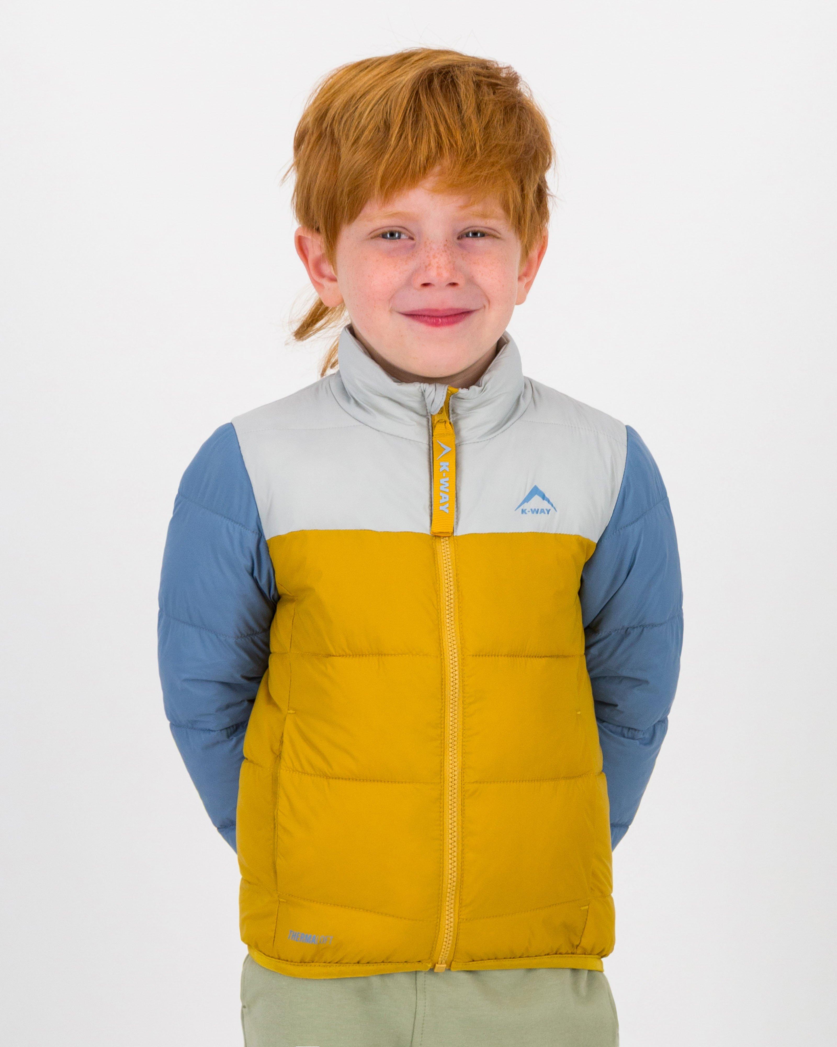K-way Kids Colourblocked Trailblazer Insulated Jacket -  Ochre