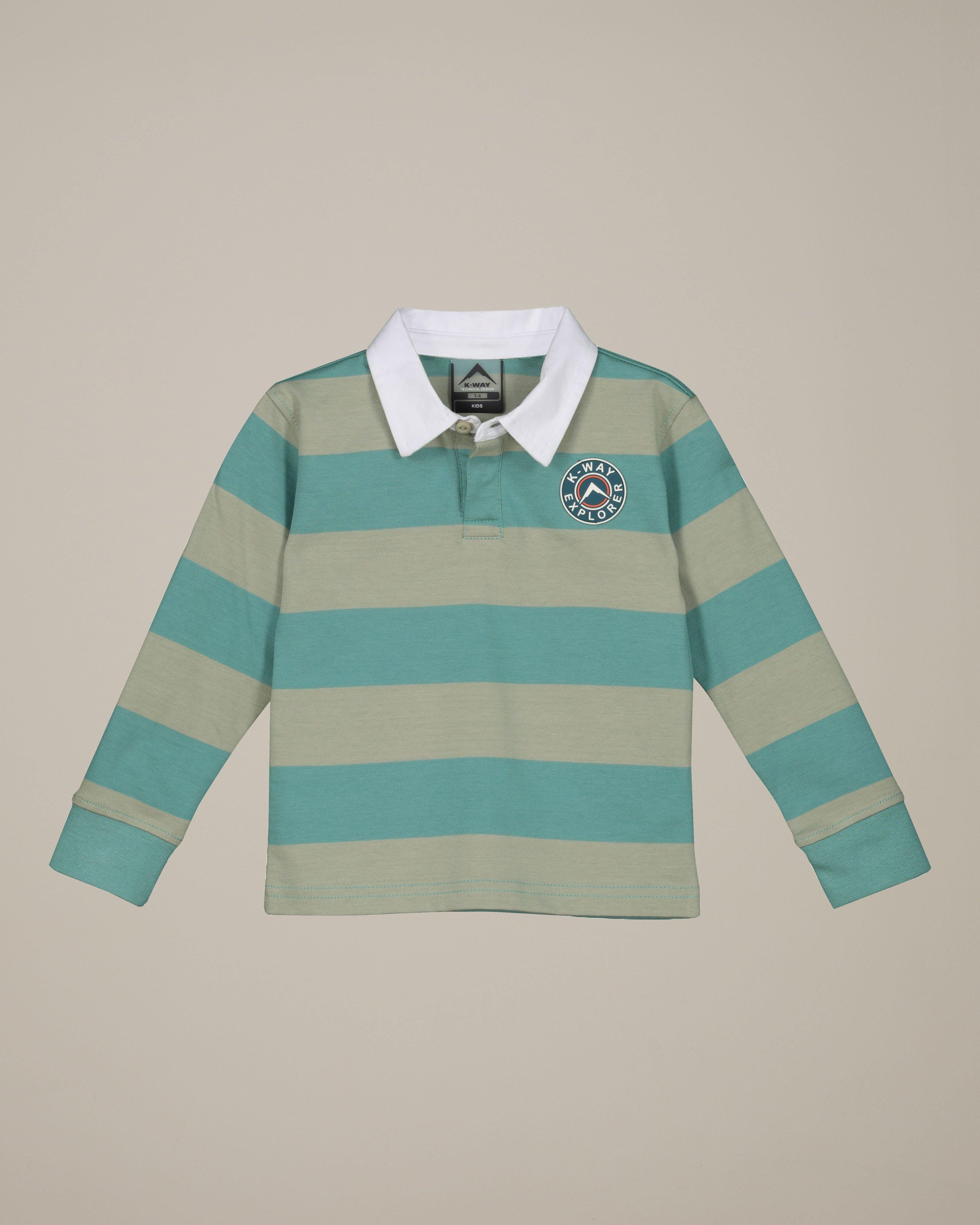 K-Way Kids Marx Long-Sleeve Rugby Jersey -  Green