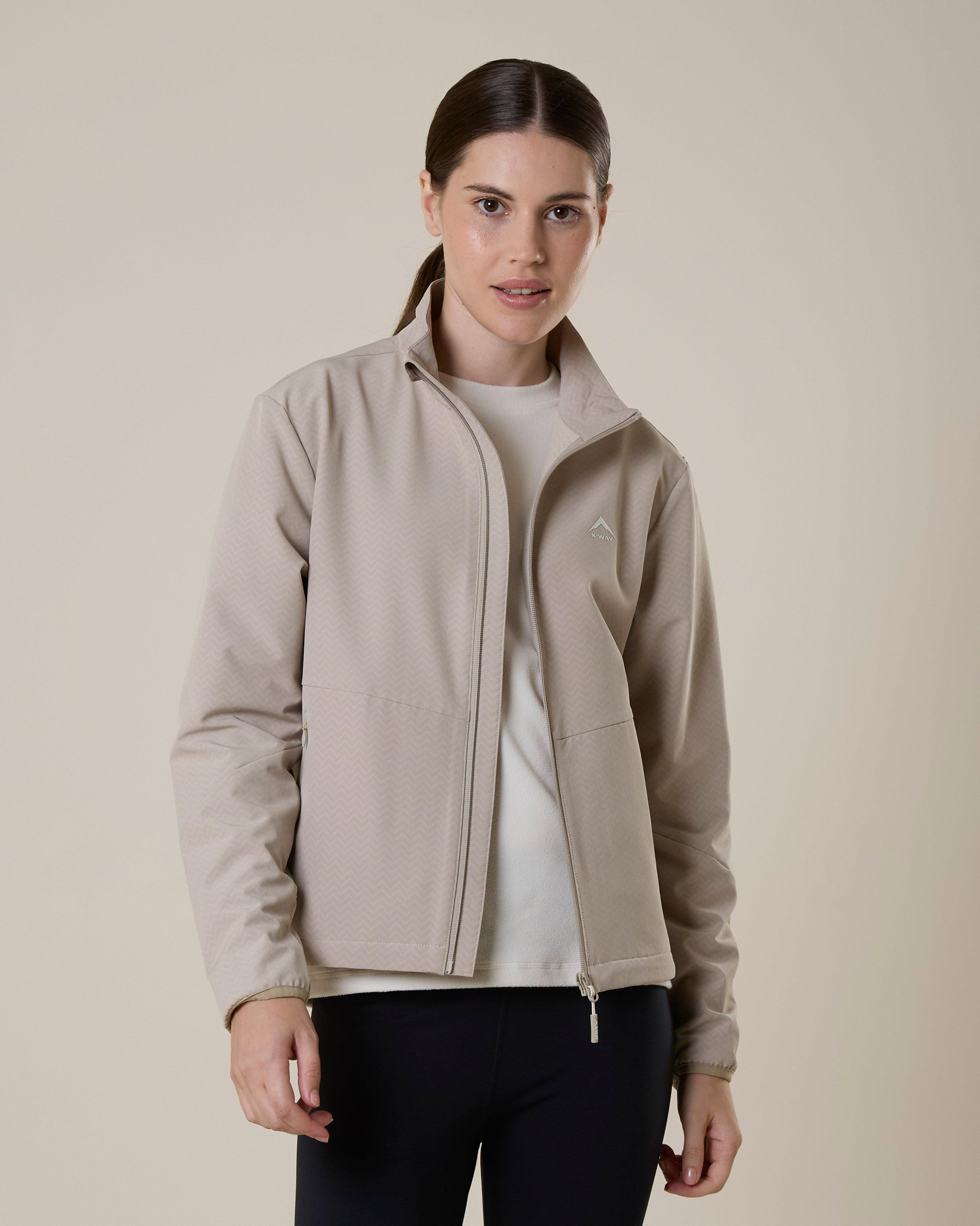 K-Way Women's Blaze Full-Zip Softshell Jacket -  Bone