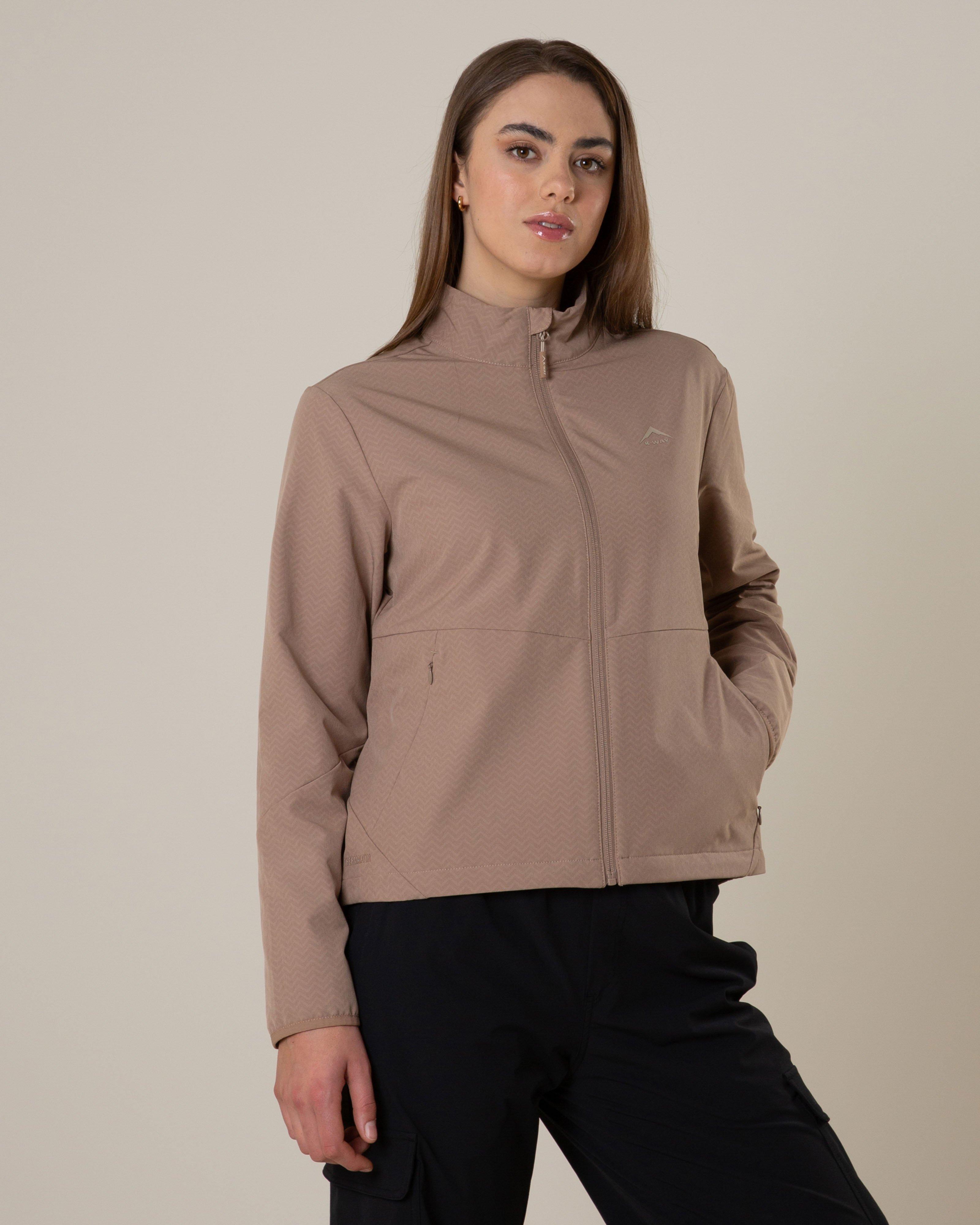 K-Way Women's Blaze Full-Zip Softshell Jacket -  Tan