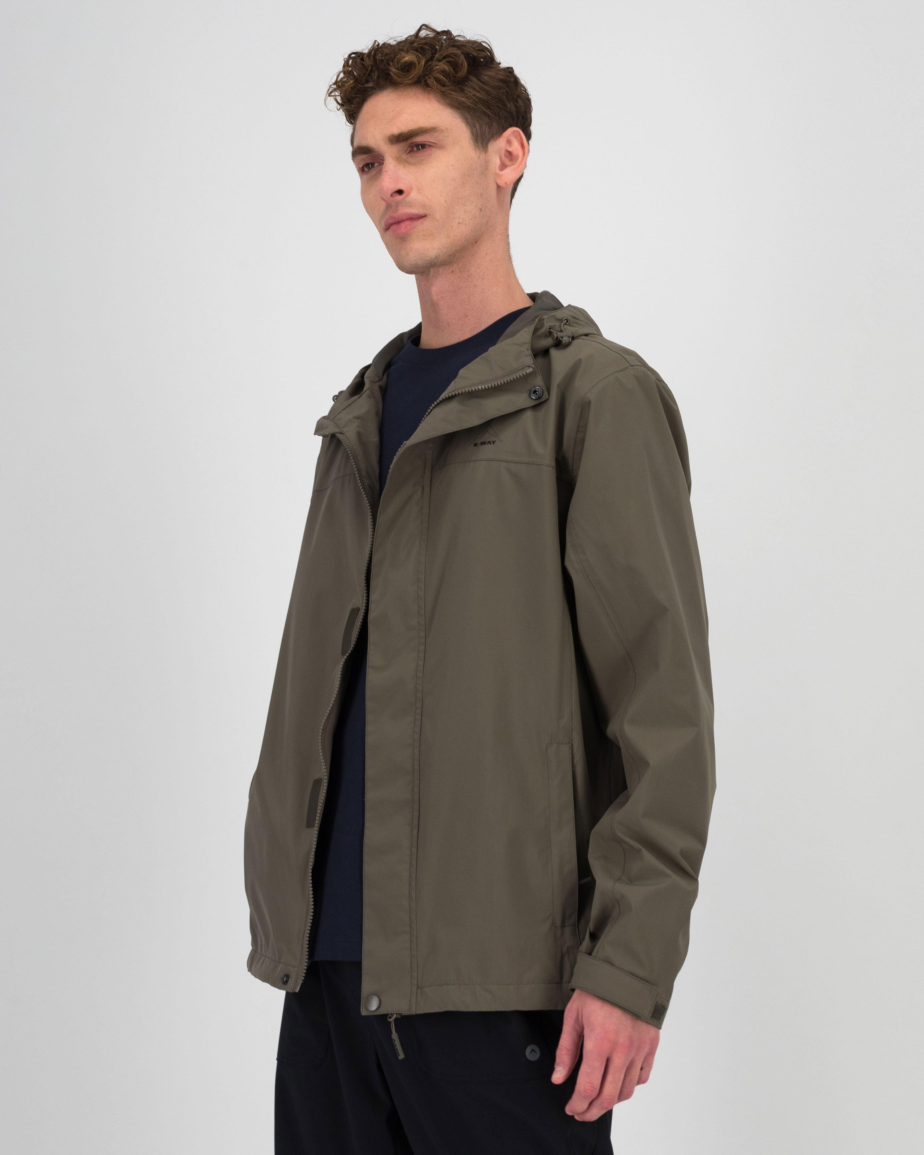 K-Way Men's Alto Rain Jacket -  Brown