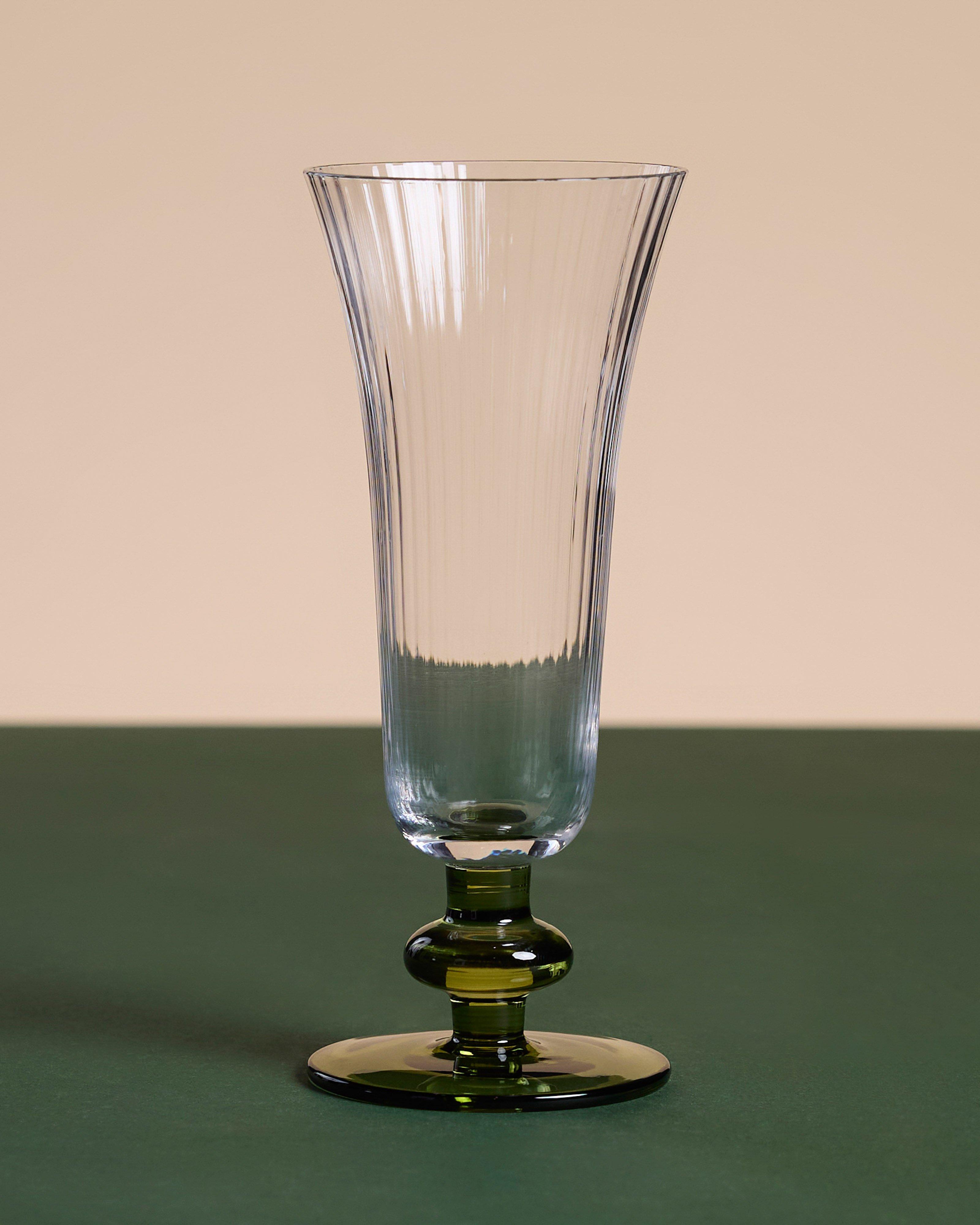 Rico Champagne Flute  -  Green