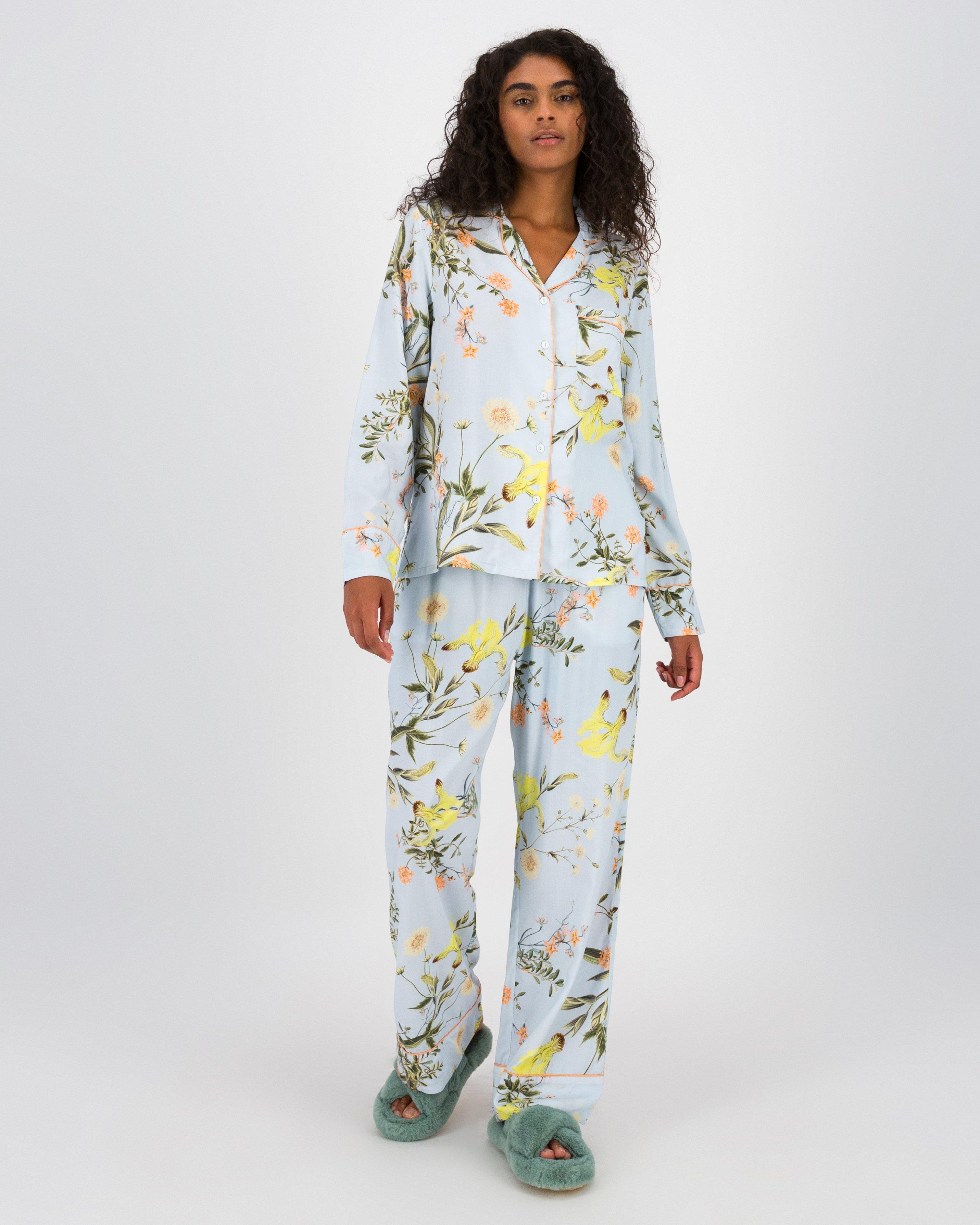 Anastasia Floral Sleep Set -  Light Blue