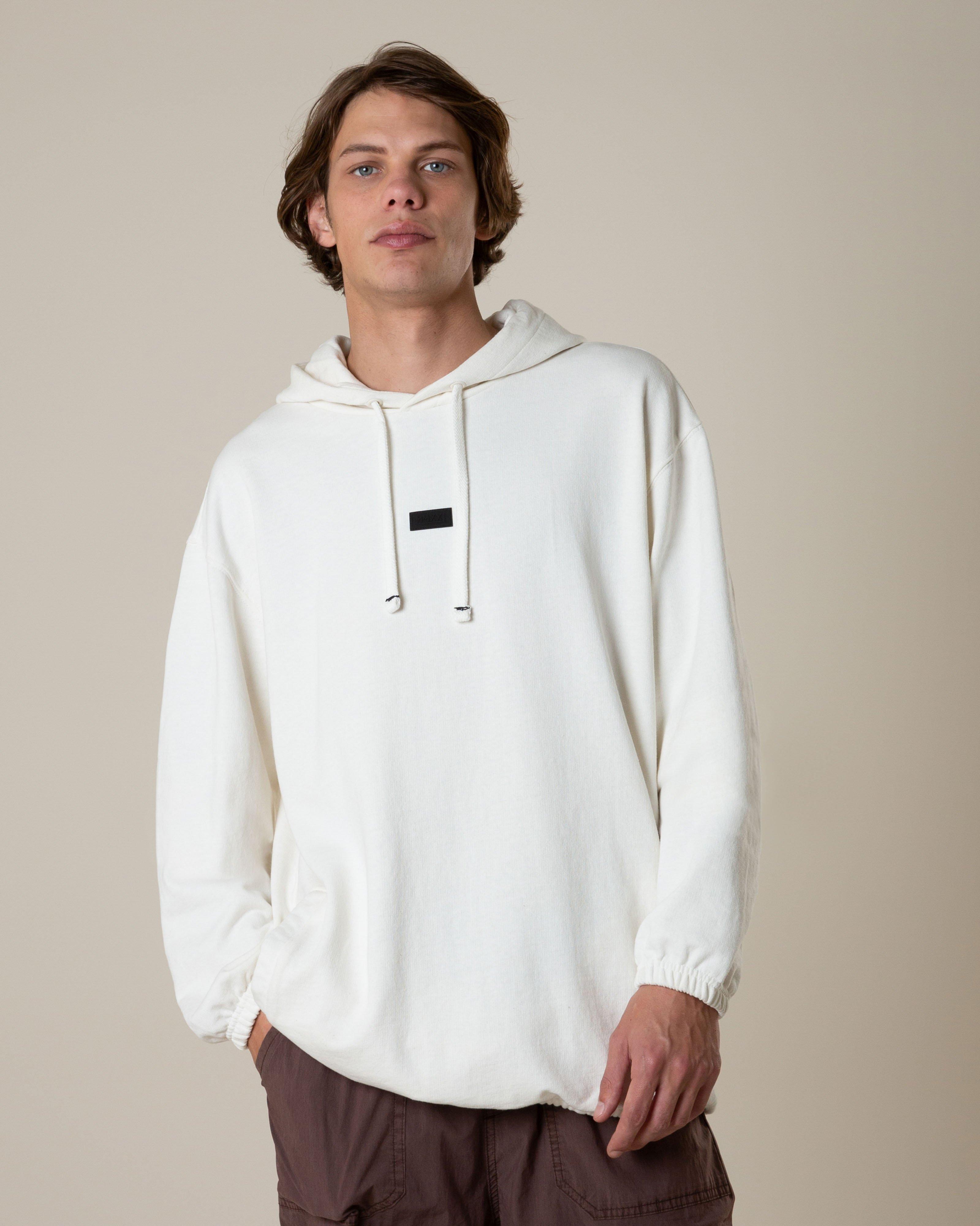 MMXXI Men's Brooklyn Hooded Pullover Track Top -  Oatmeal