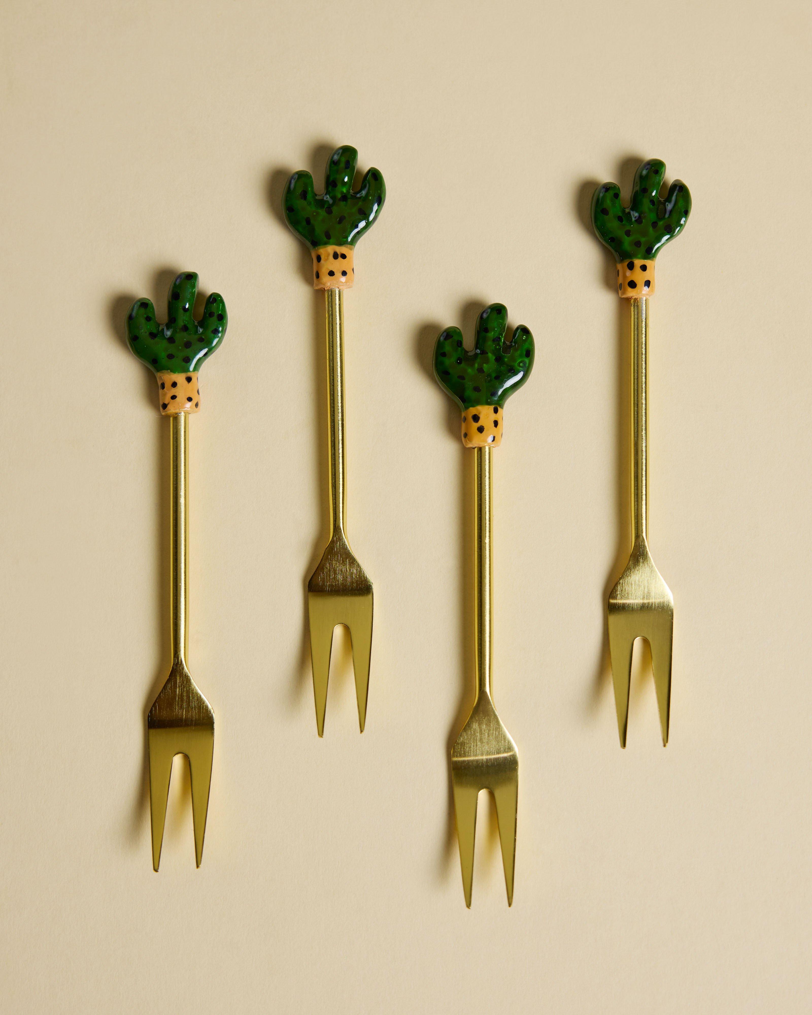  Cactus Desert Tapas Fork Set -  Assorted