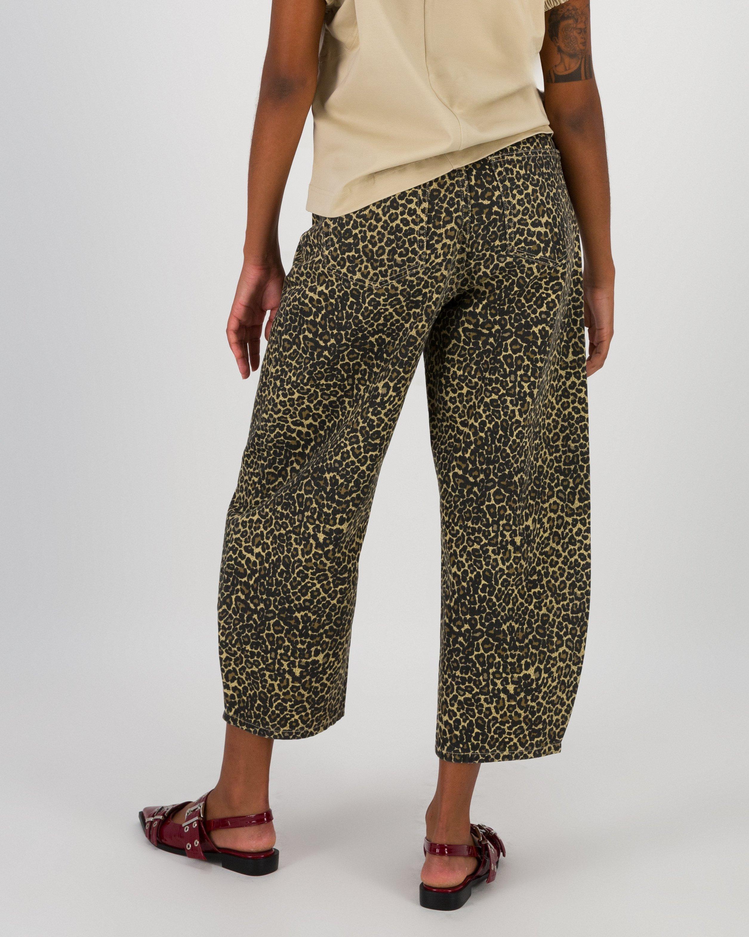  Liana Leopard Print Denims -  Assorted