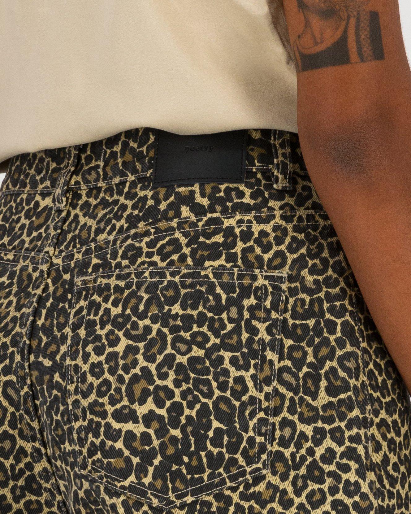  Liana Leopard Print Denims -  Assorted