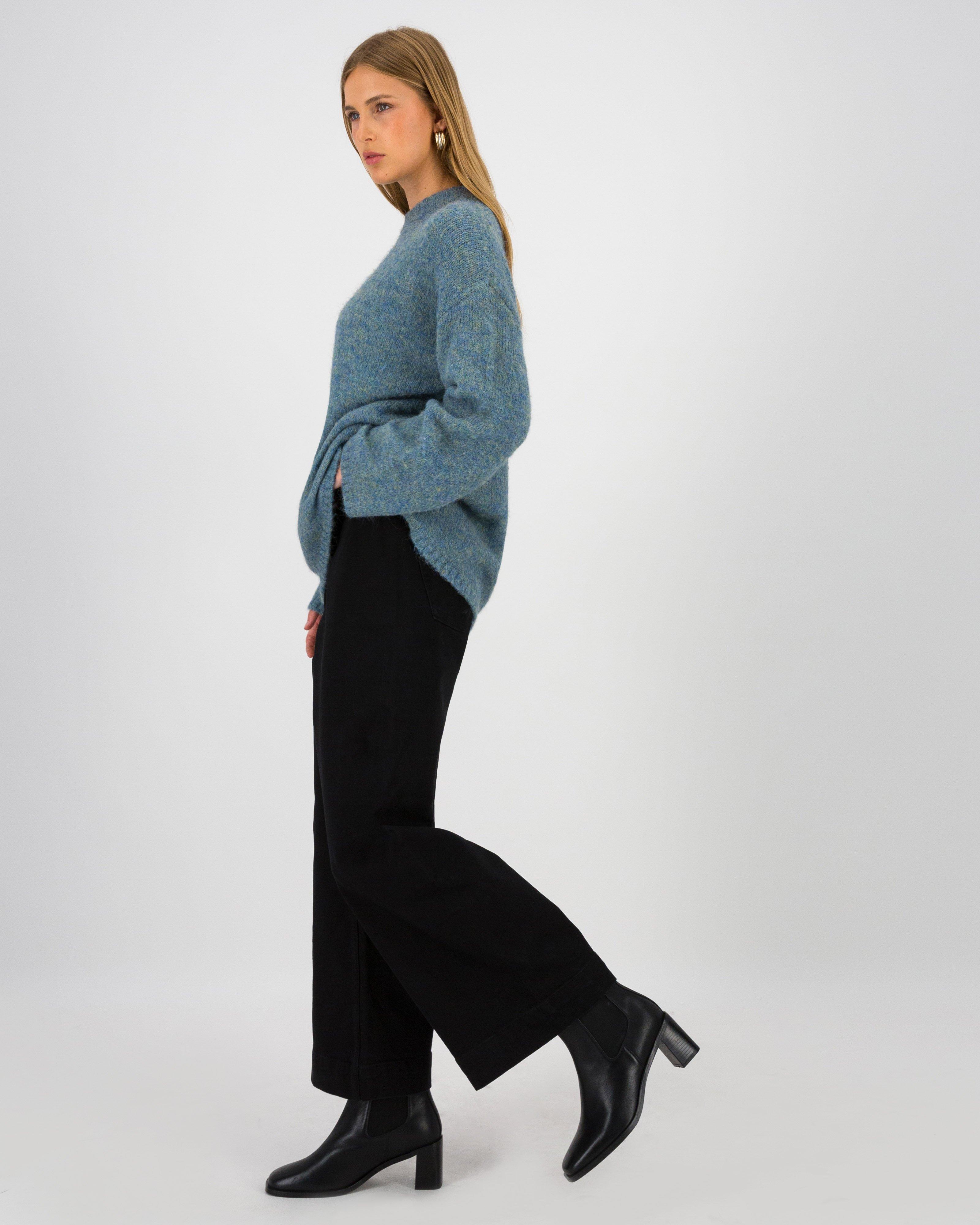 Oliver Fluffy Blend Pullover -  Blue
