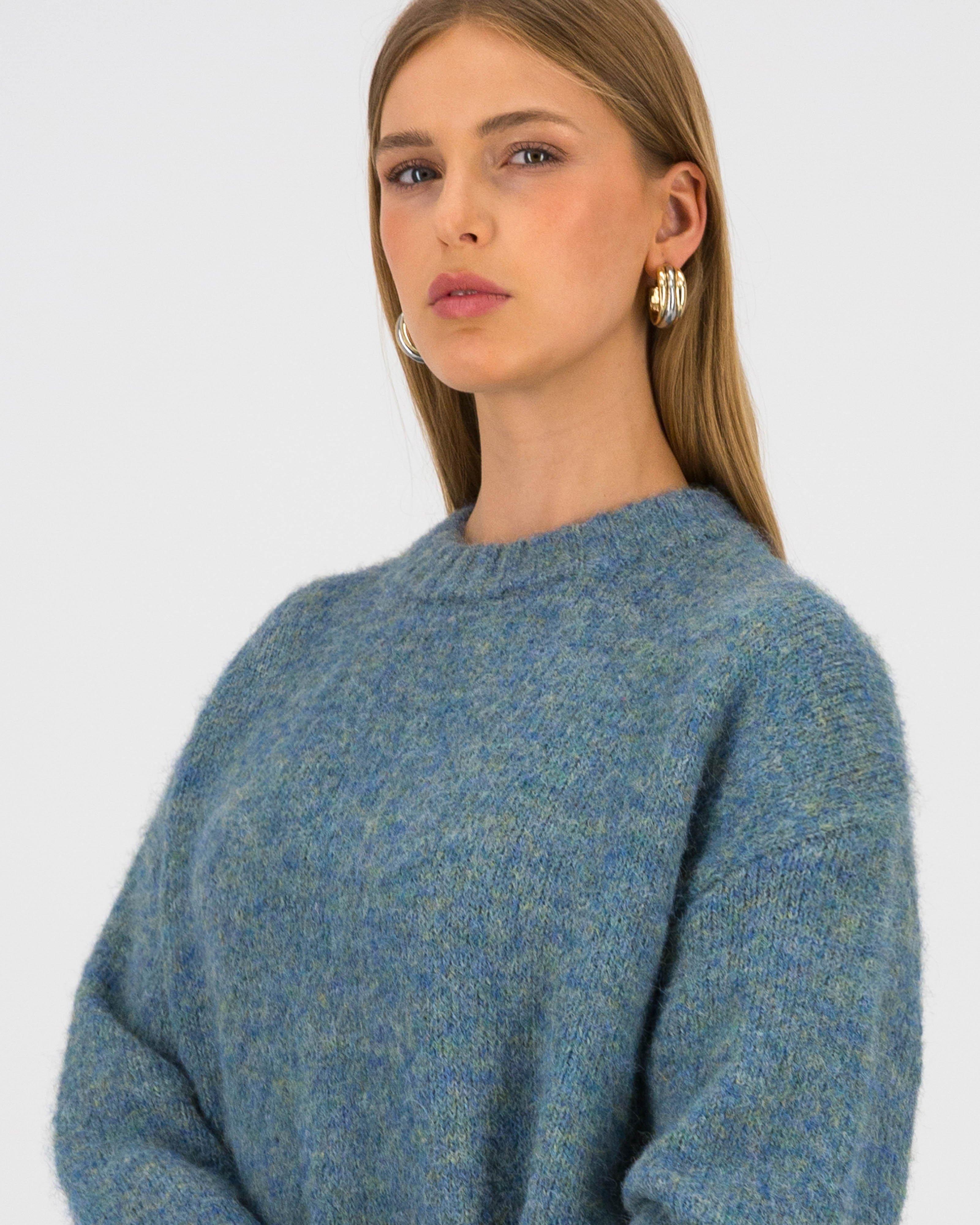 Oliver Fluffy Blend Pullover -  Blue