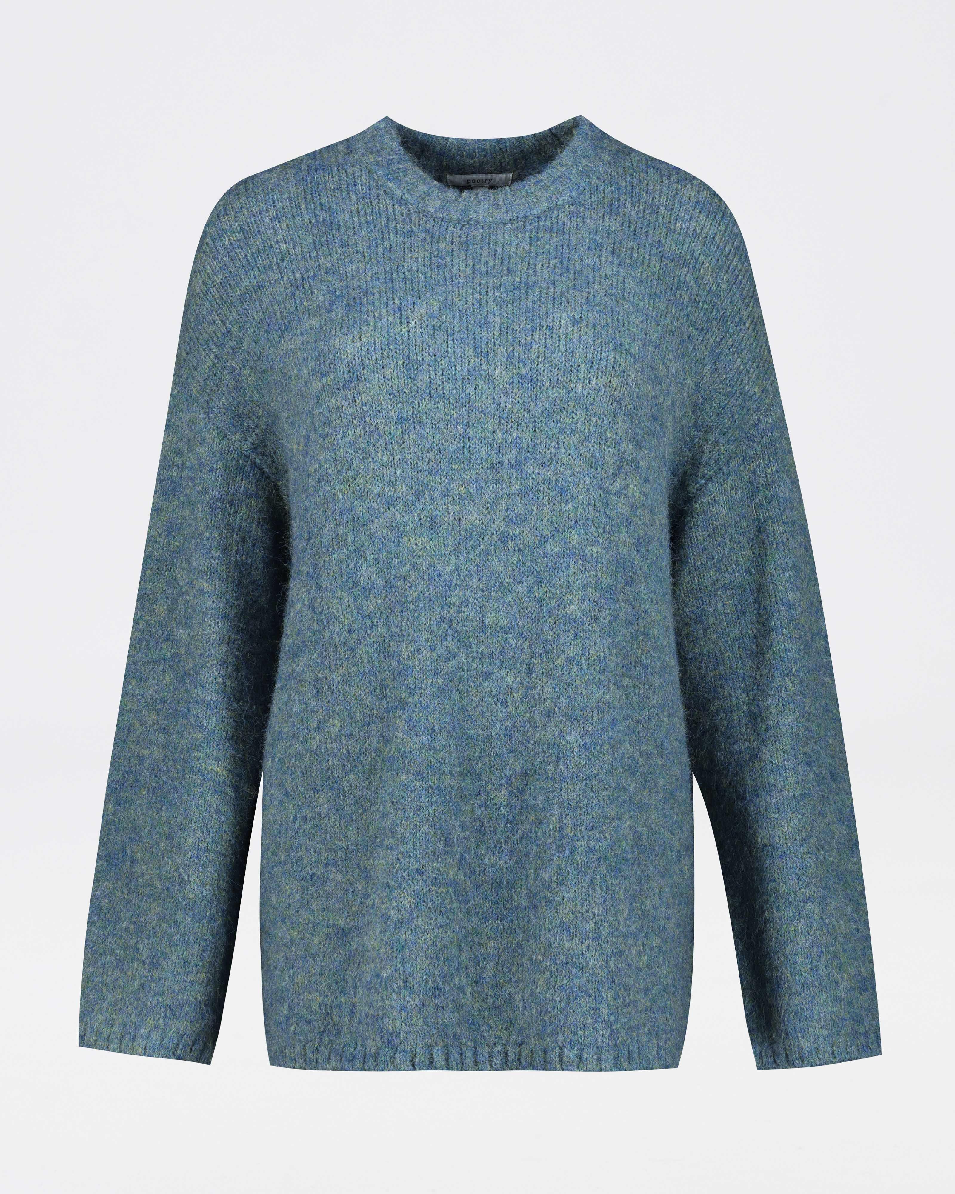 Oliver Fluffy Blend Pullover -  Blue