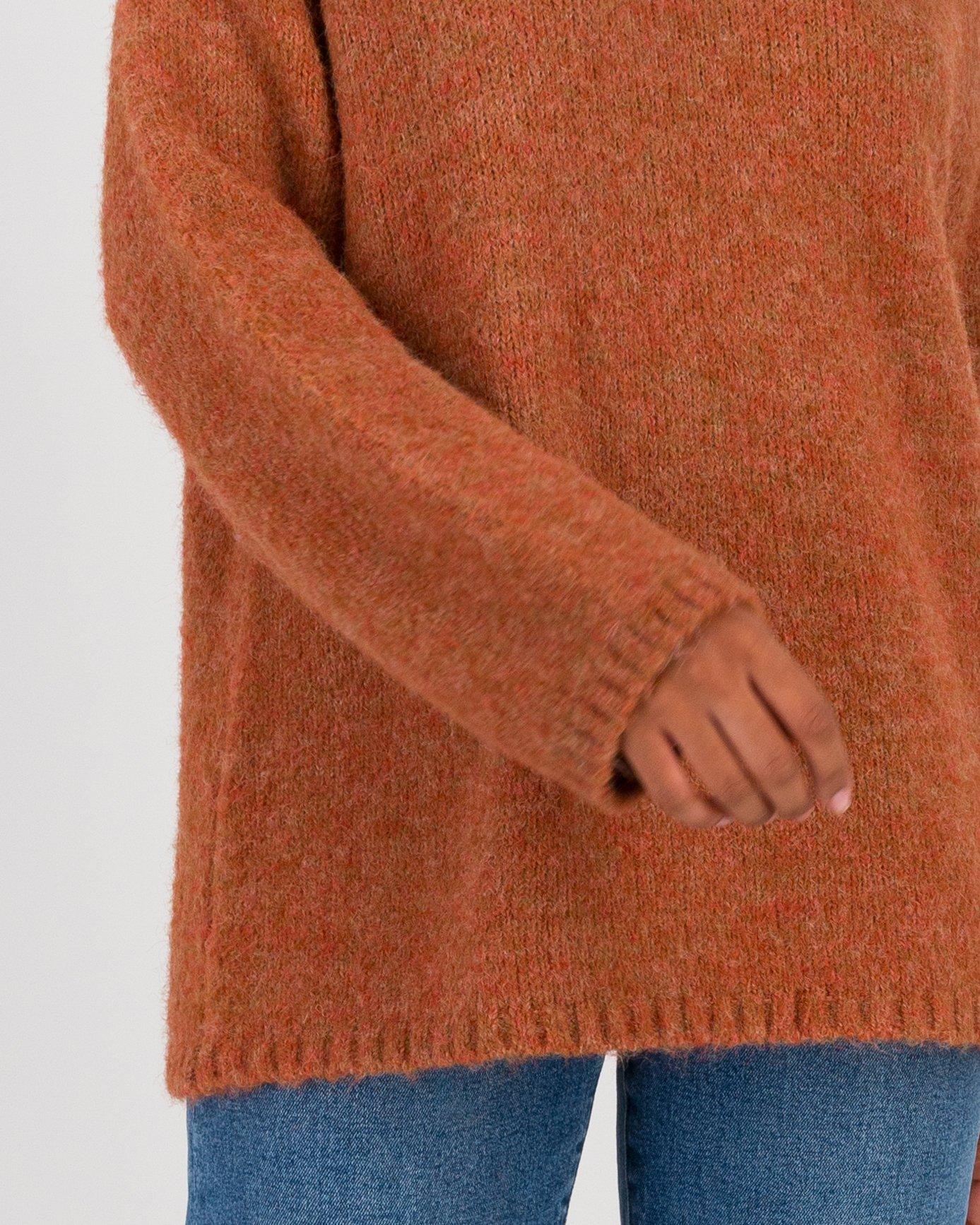 Oliver Fluffy Blend Pullover -  Rust