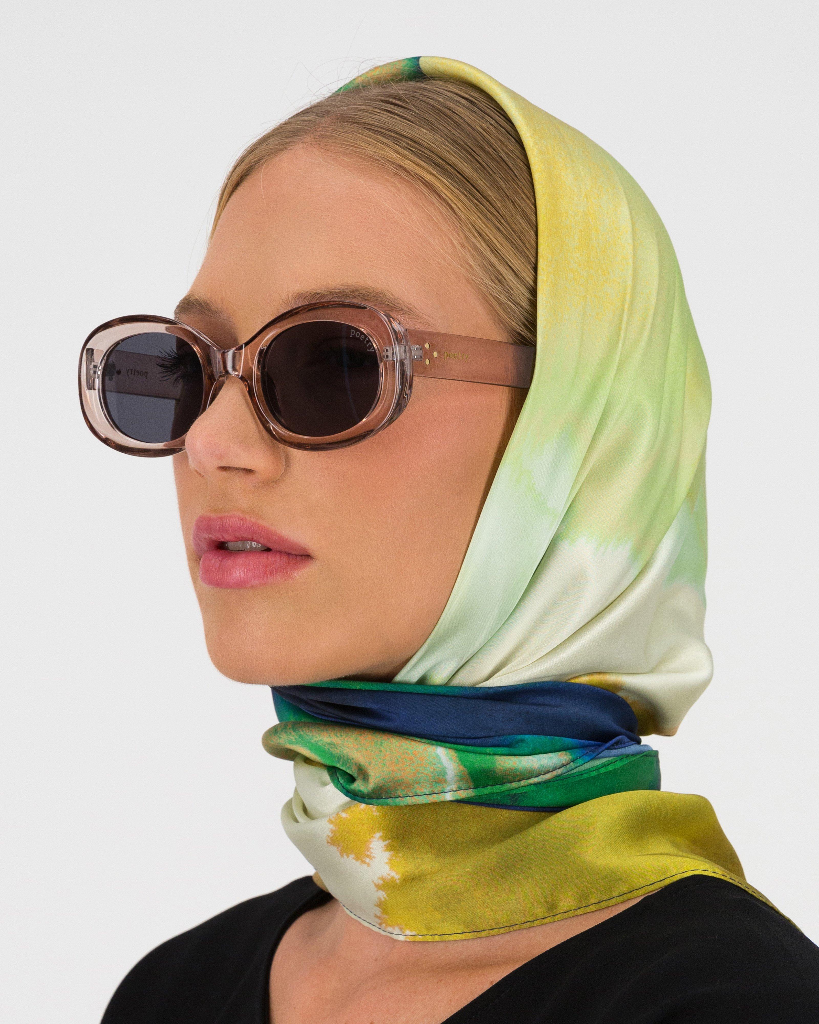 Bella Abstract Split Printed Silk Scarf -  Assorted