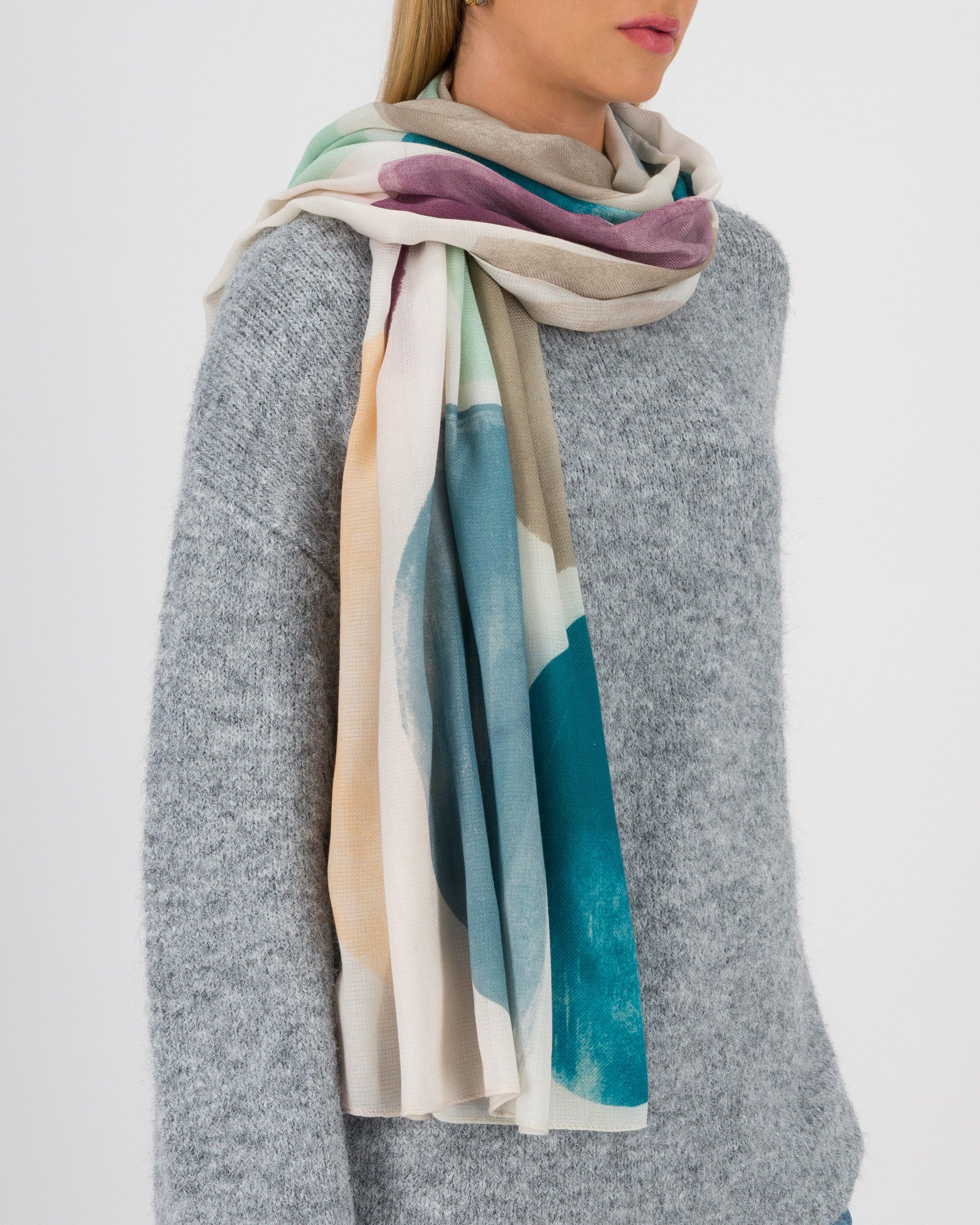Wilma Abstract Printed Scarf -  Assorted