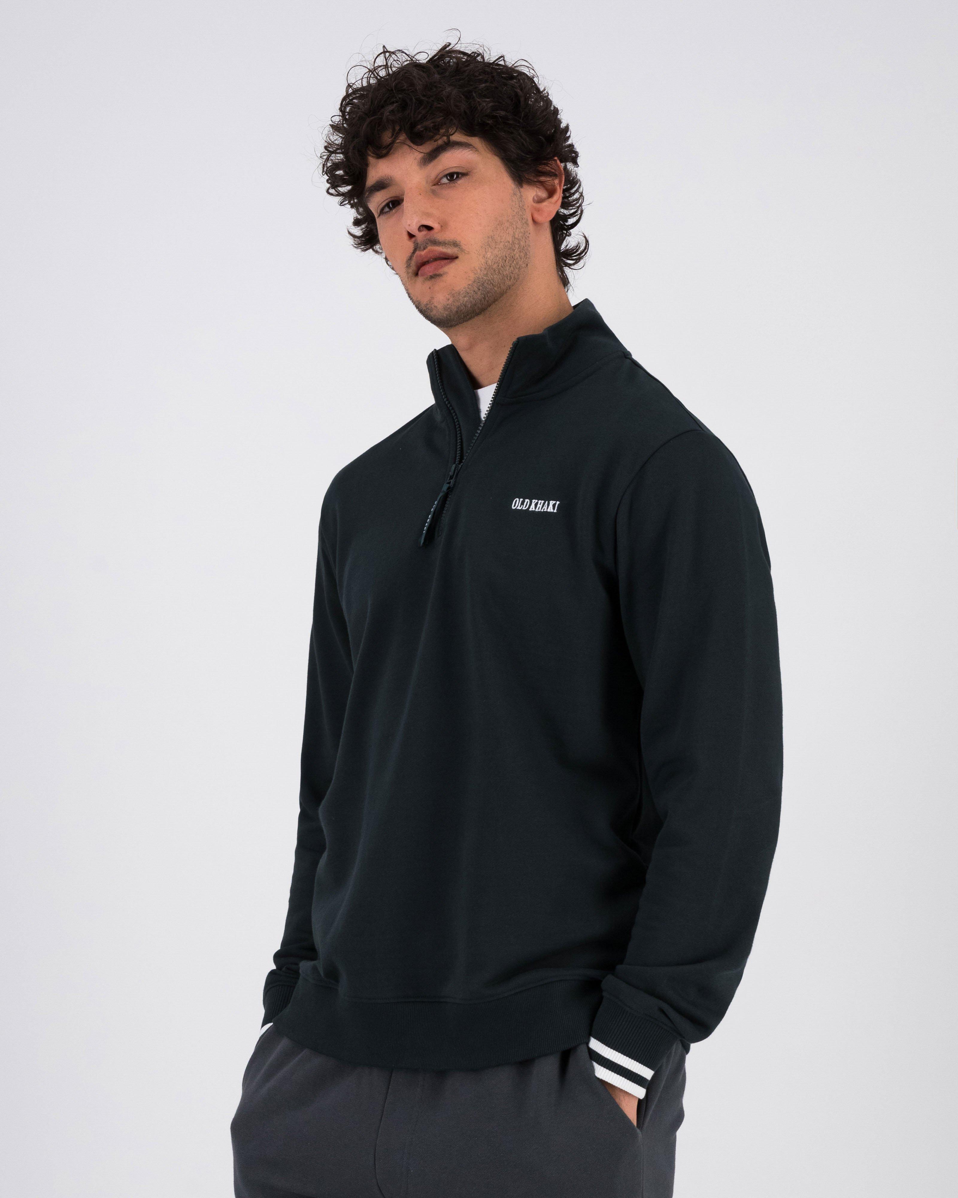 Old Khaki Men's Harry 1/4 Zip Sweatshirt -  Dark Green