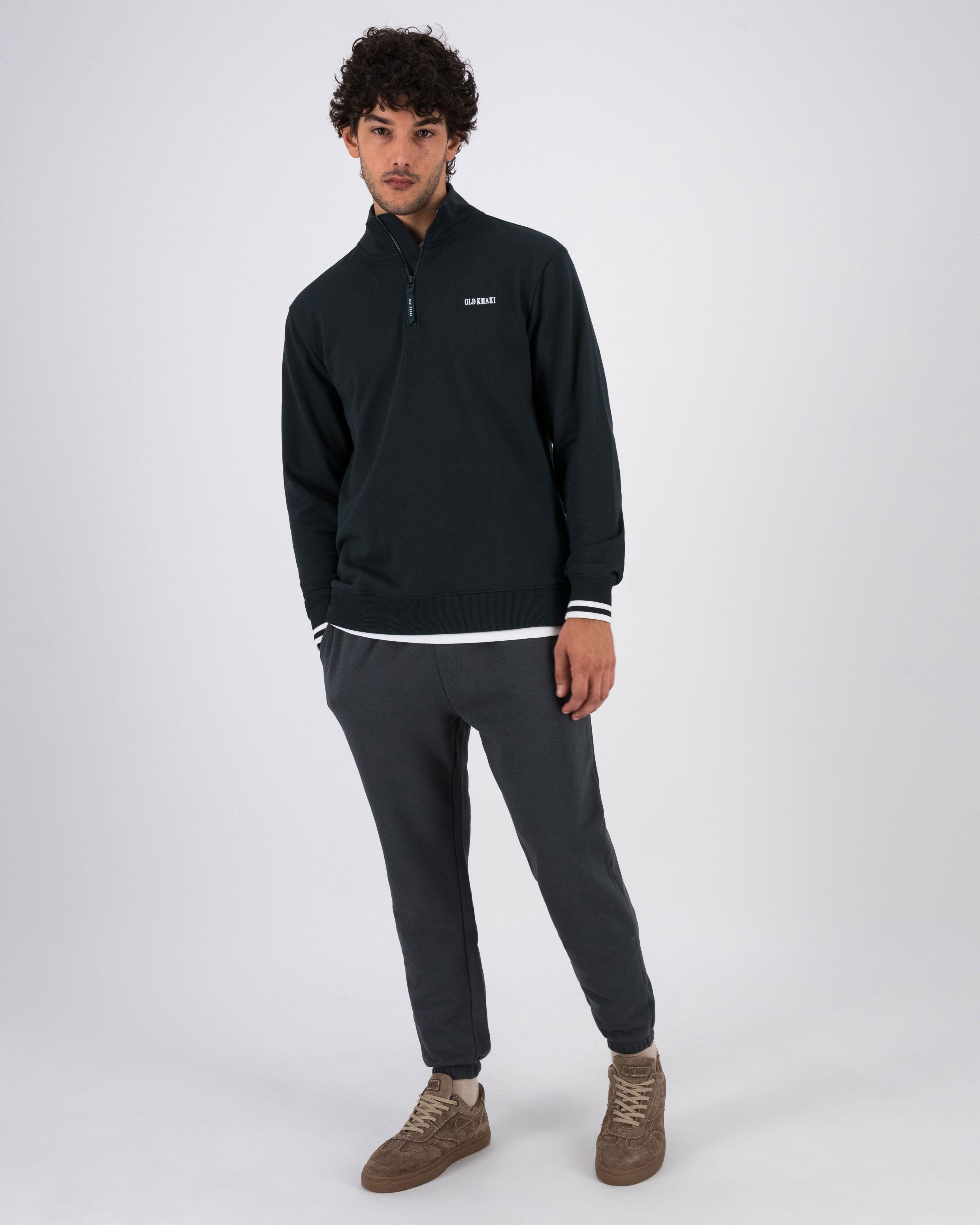 Old Khaki Men's Harry 1/4 Zip Sweatshirt -  Dark Green