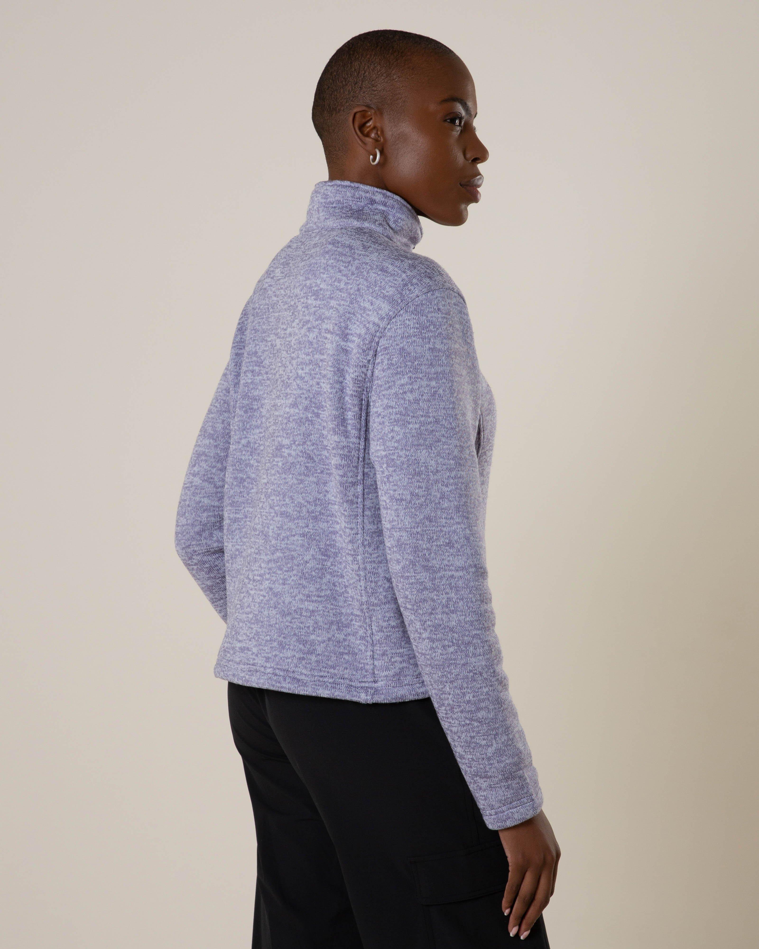  K-Way Women's Alder Half Zip Knitted Fleece Top -  Lilac