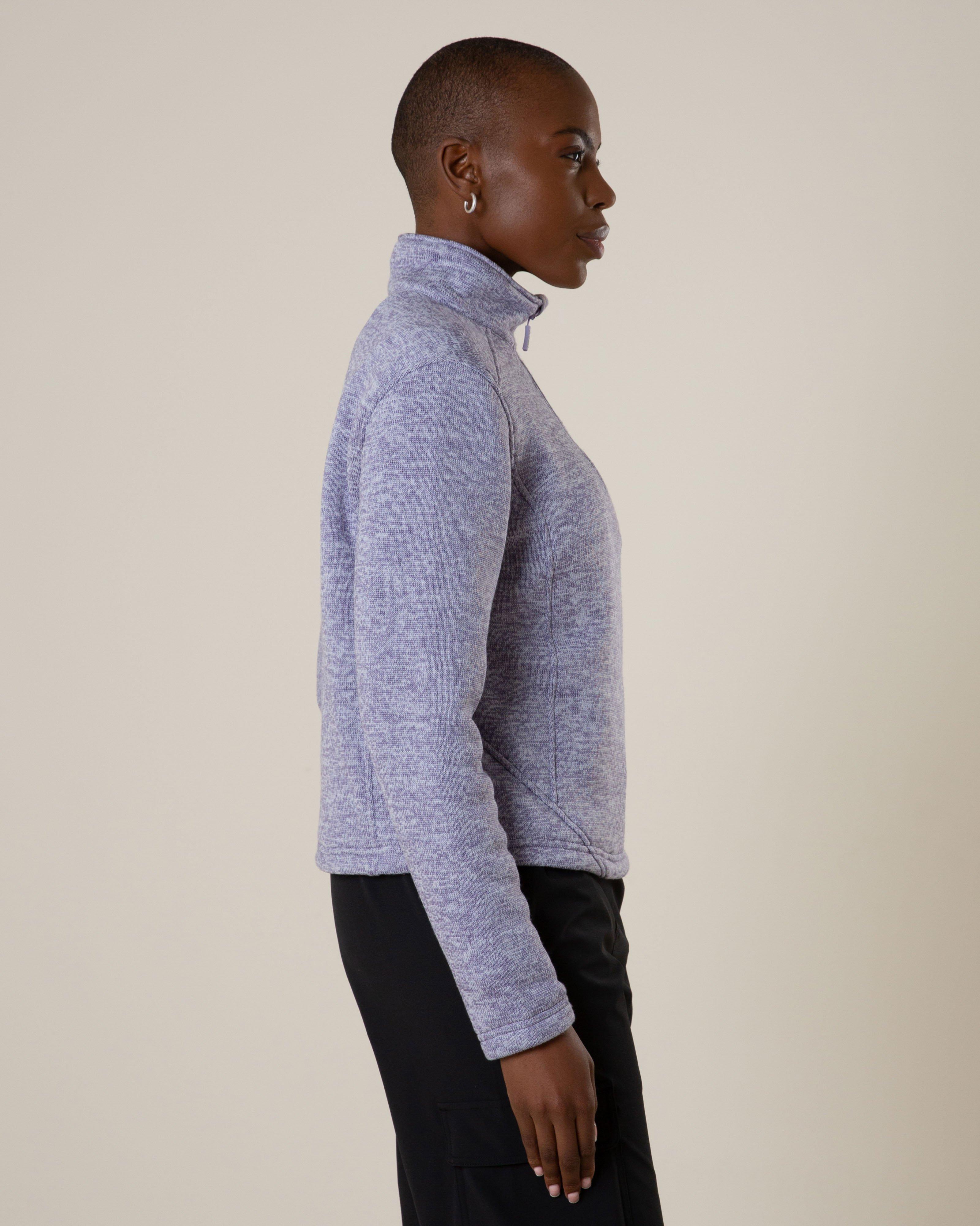  K-Way Women's Alder Half Zip Knitted Fleece Top -  Lilac