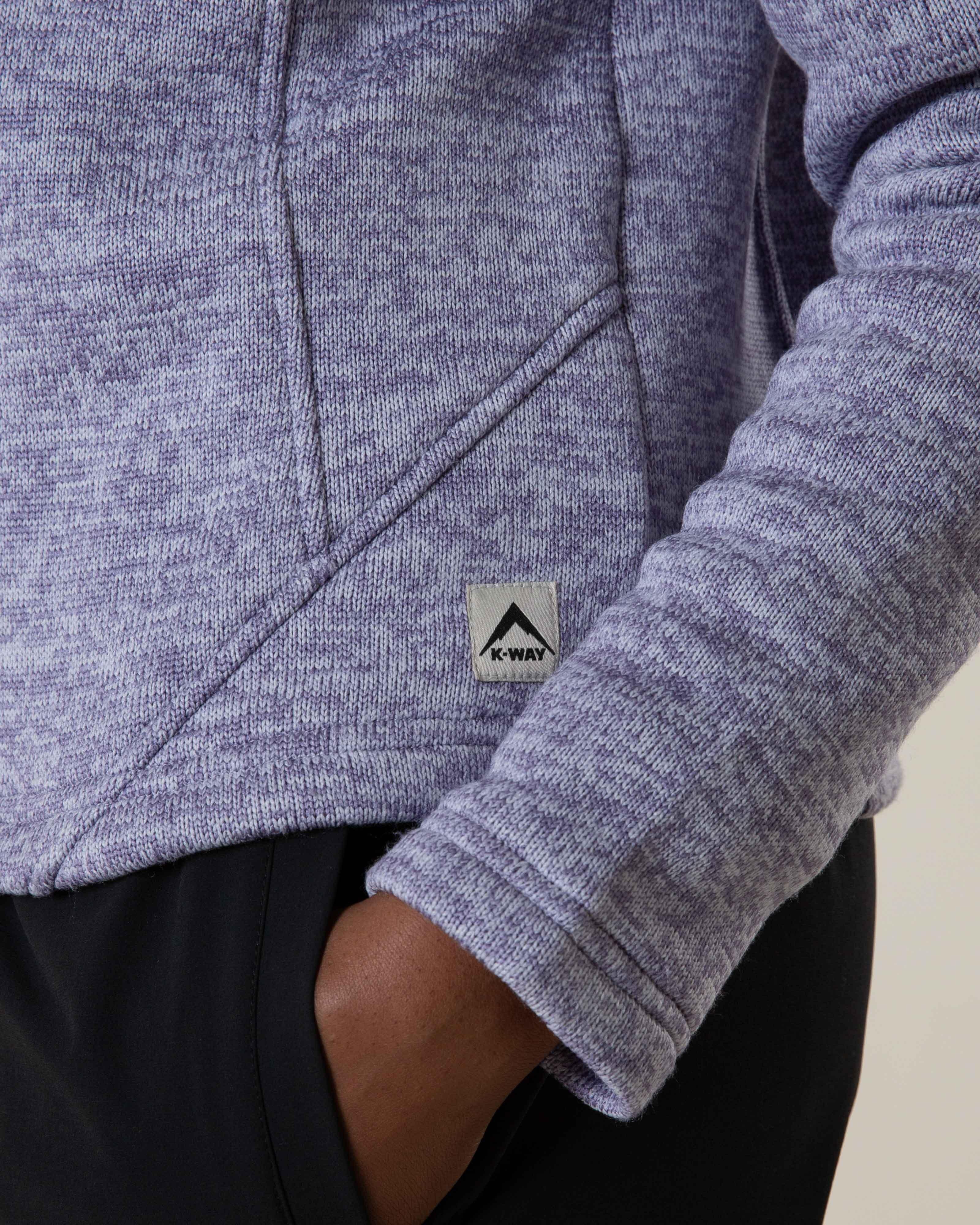  K-Way Women's Alder Half Zip Knitted Fleece Top -  Lilac