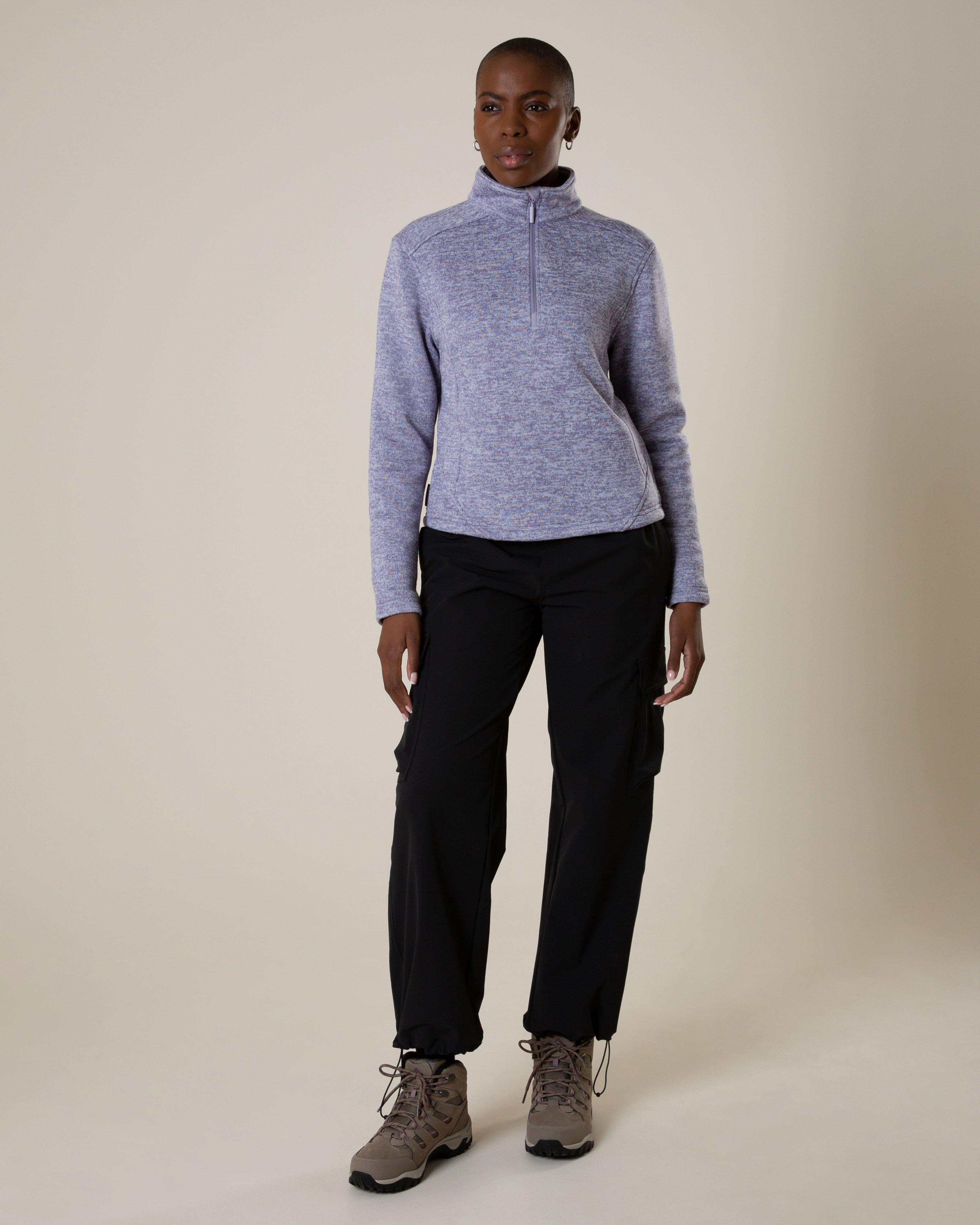  K-Way Women's Alder Half Zip Knitted Fleece Top -  Lilac