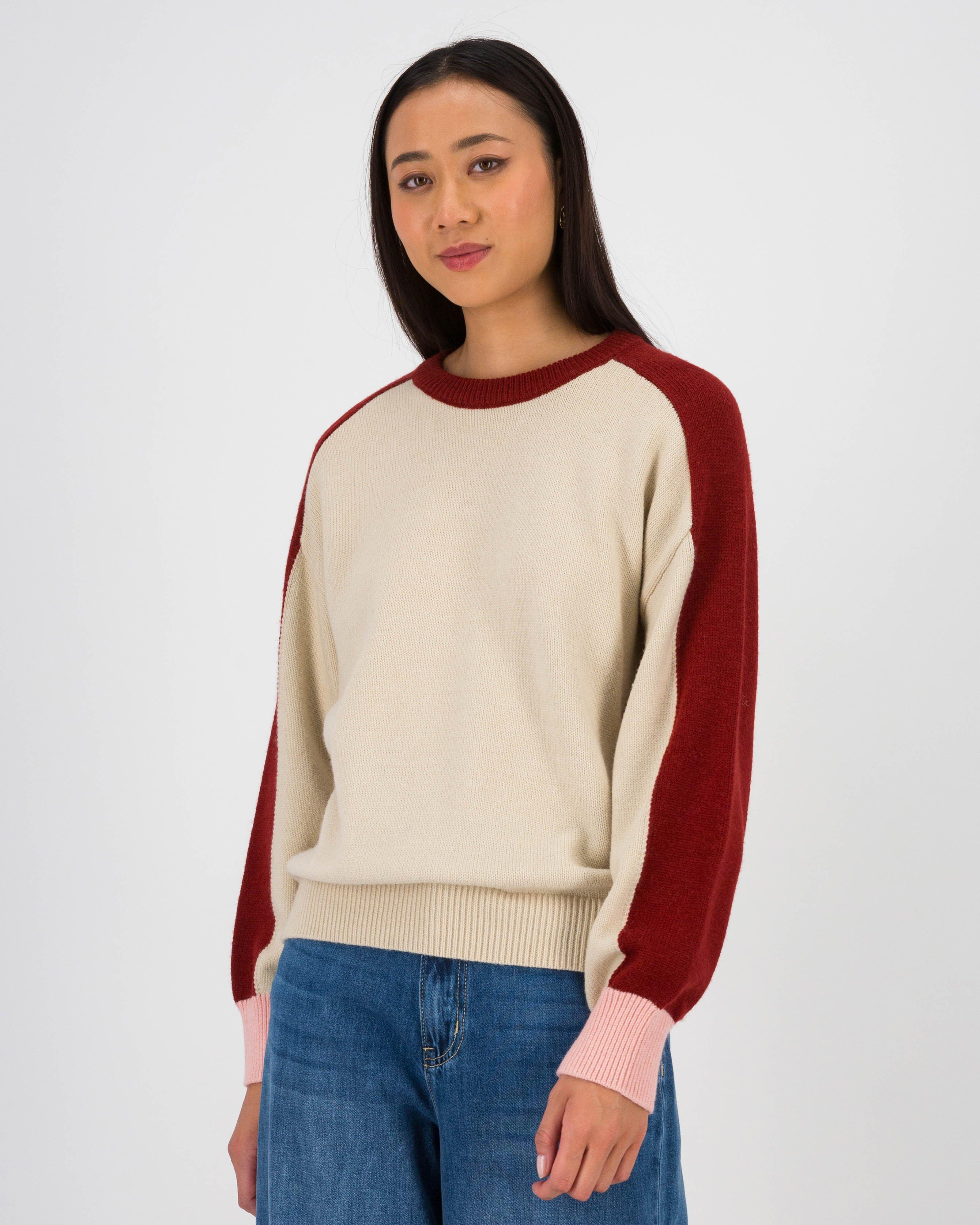Toreigh Colourblock Pullover -  Pink