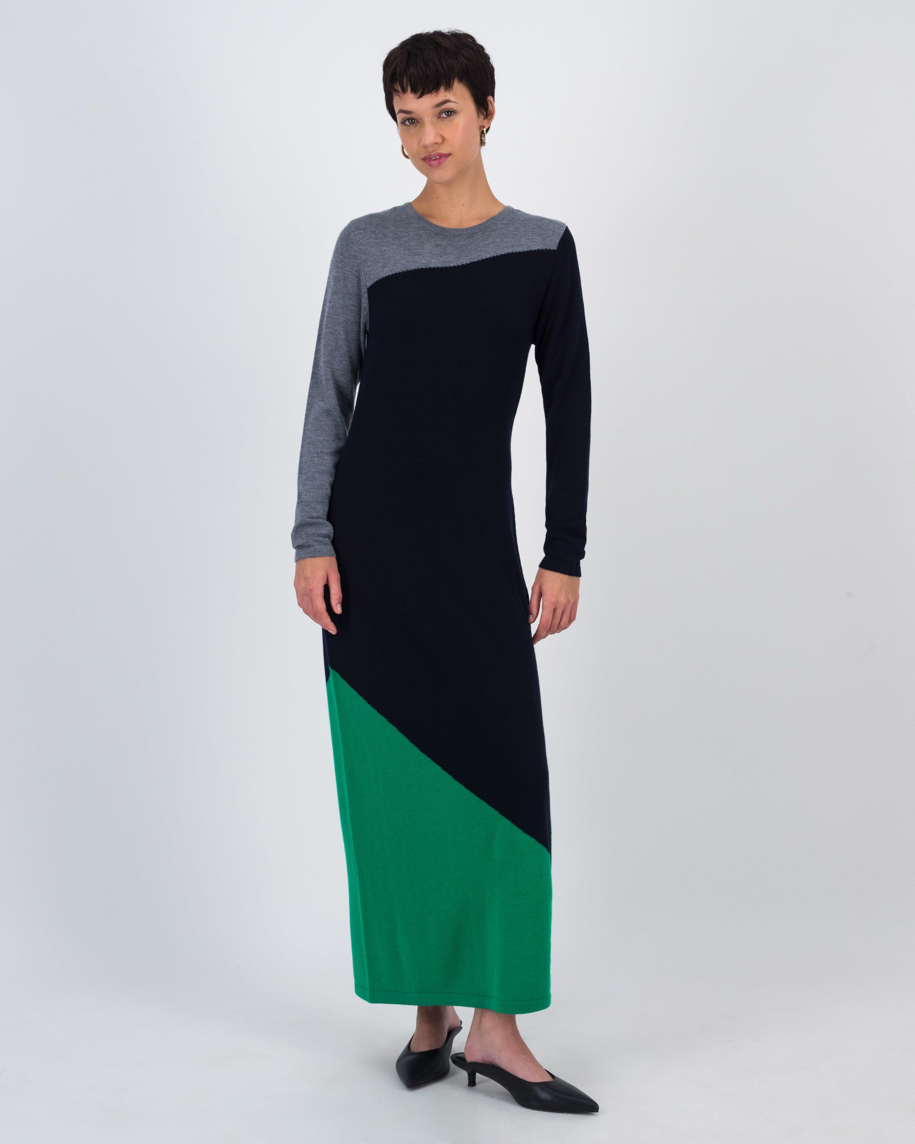 Julia Colour Blocked Knit Dress -  Assorted