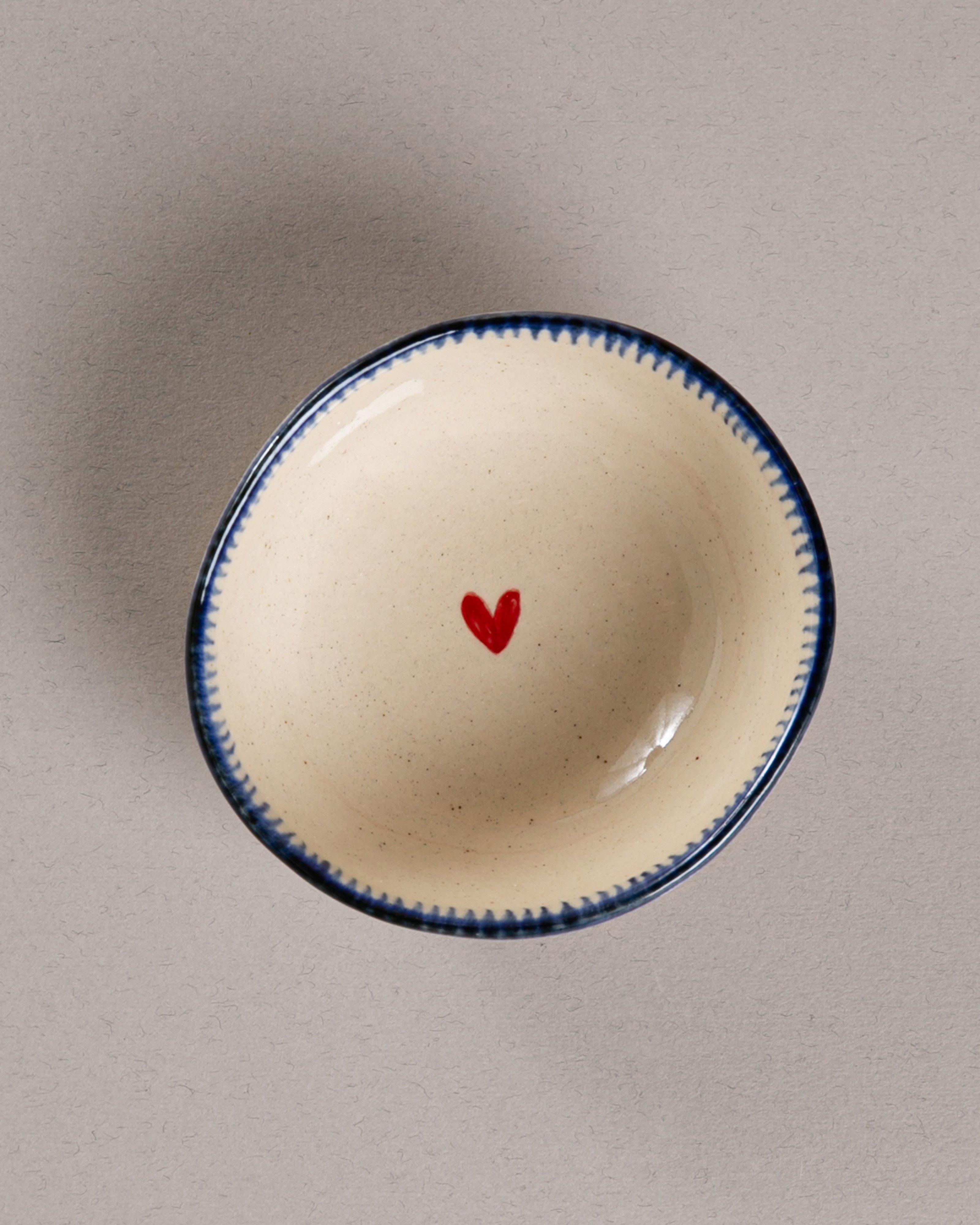 Valentine Hummus Bowl -  Blue