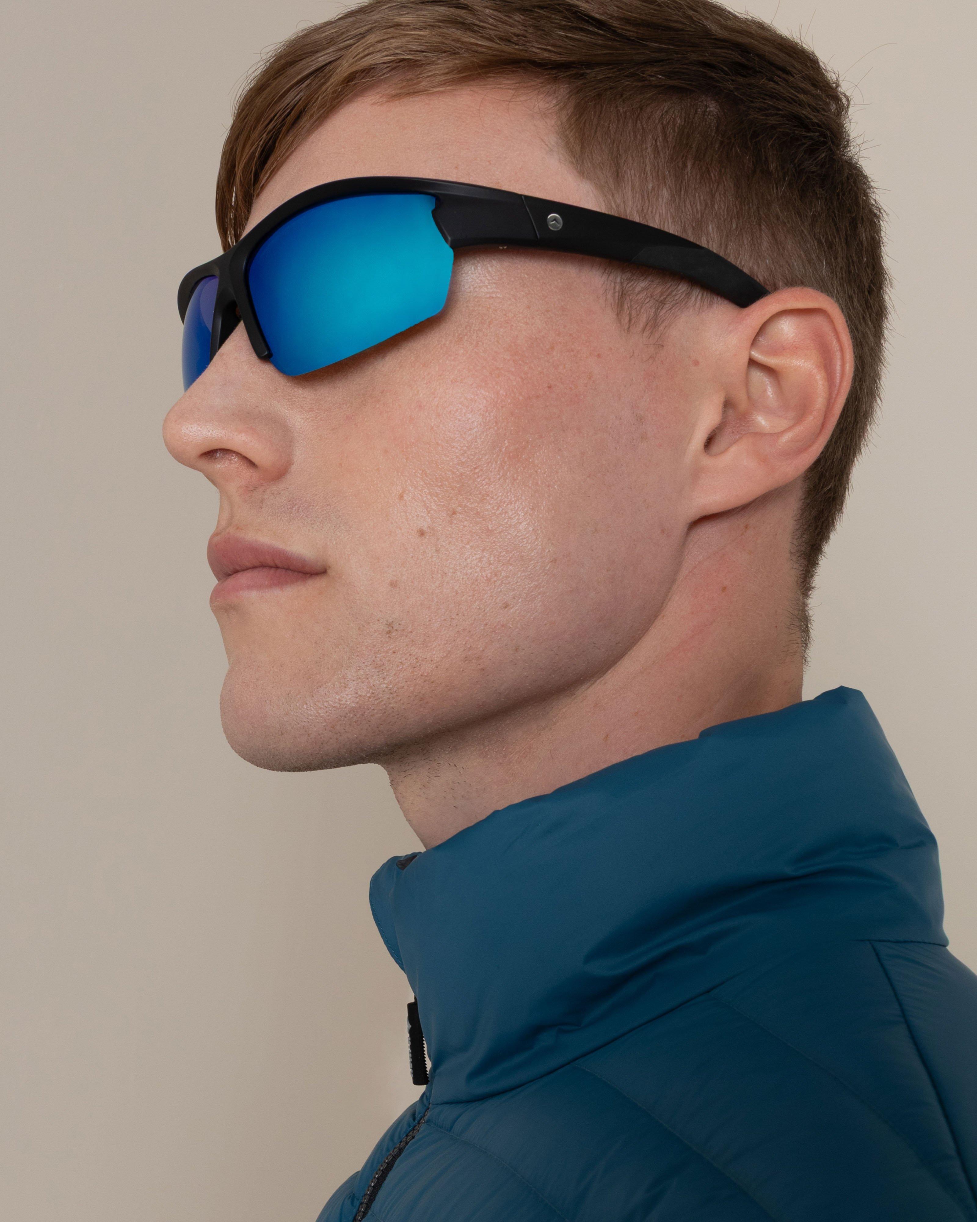  K-Way Echo Half-Frame Sunglasses -  Blue