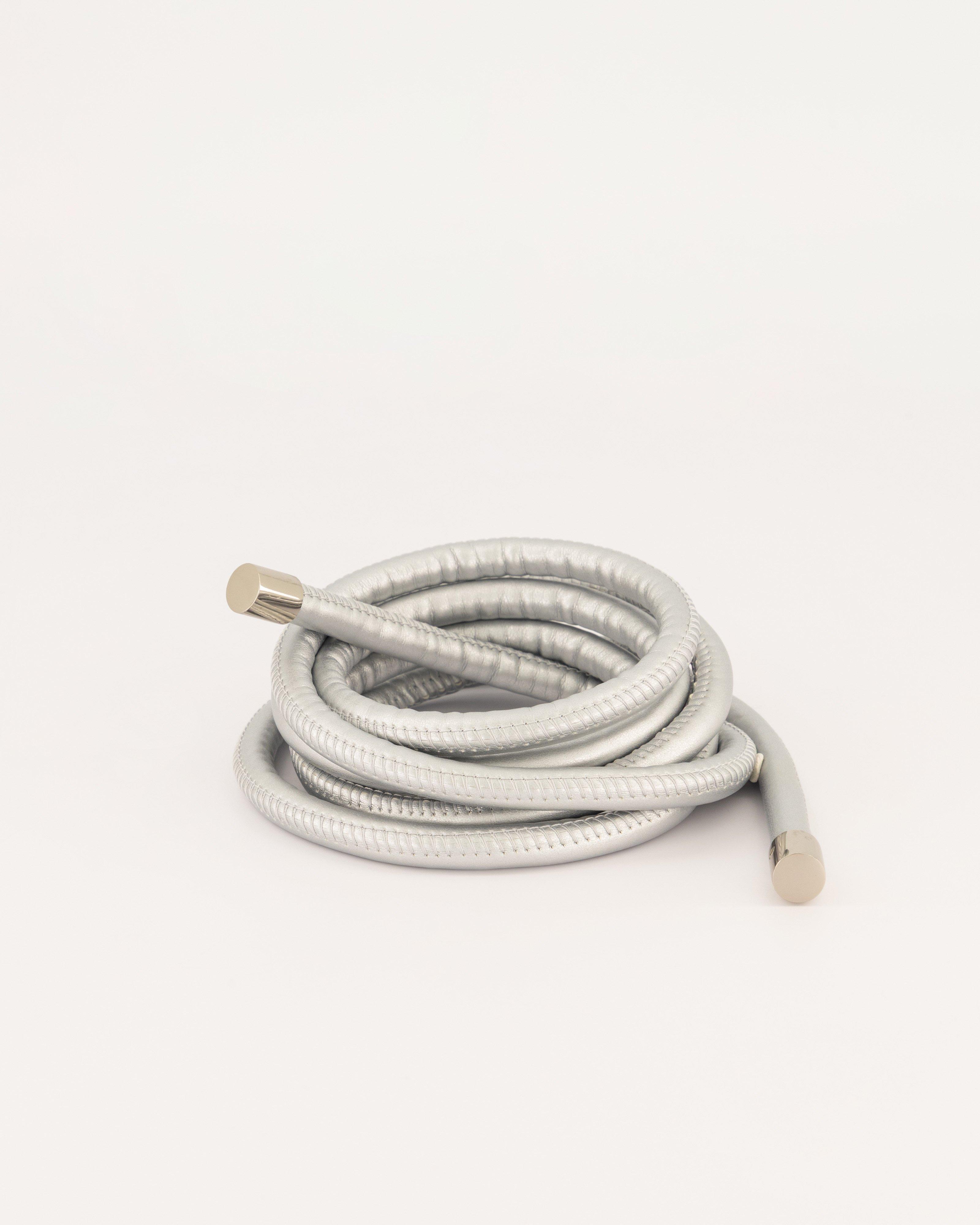 Odette Knot Tie Belt -  Silver